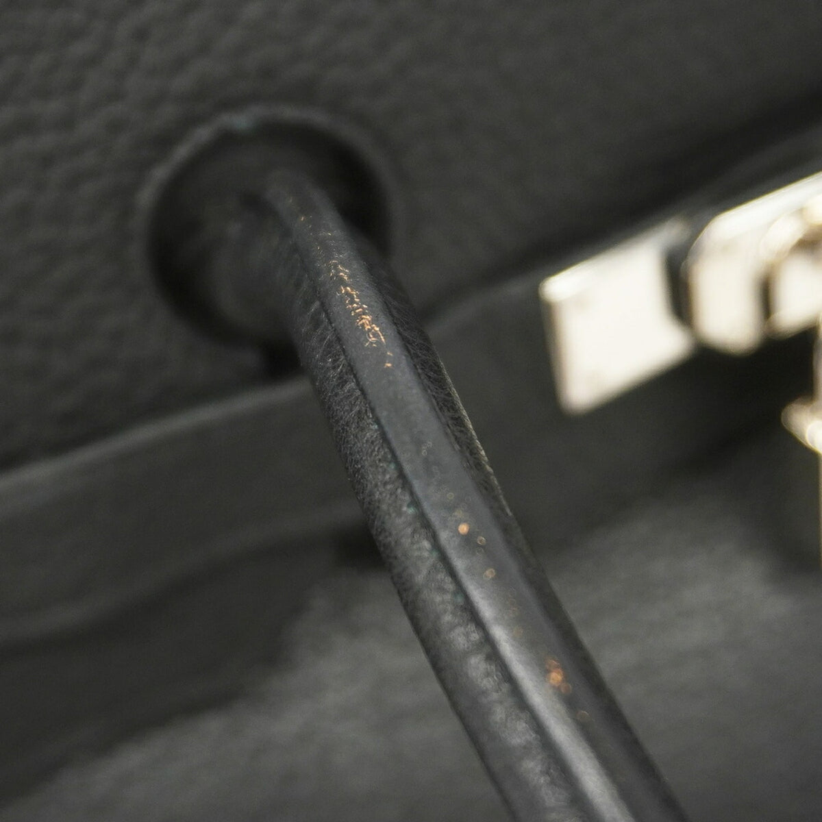 Hermes Black Togo Leather Handbag (Pre-Owned)