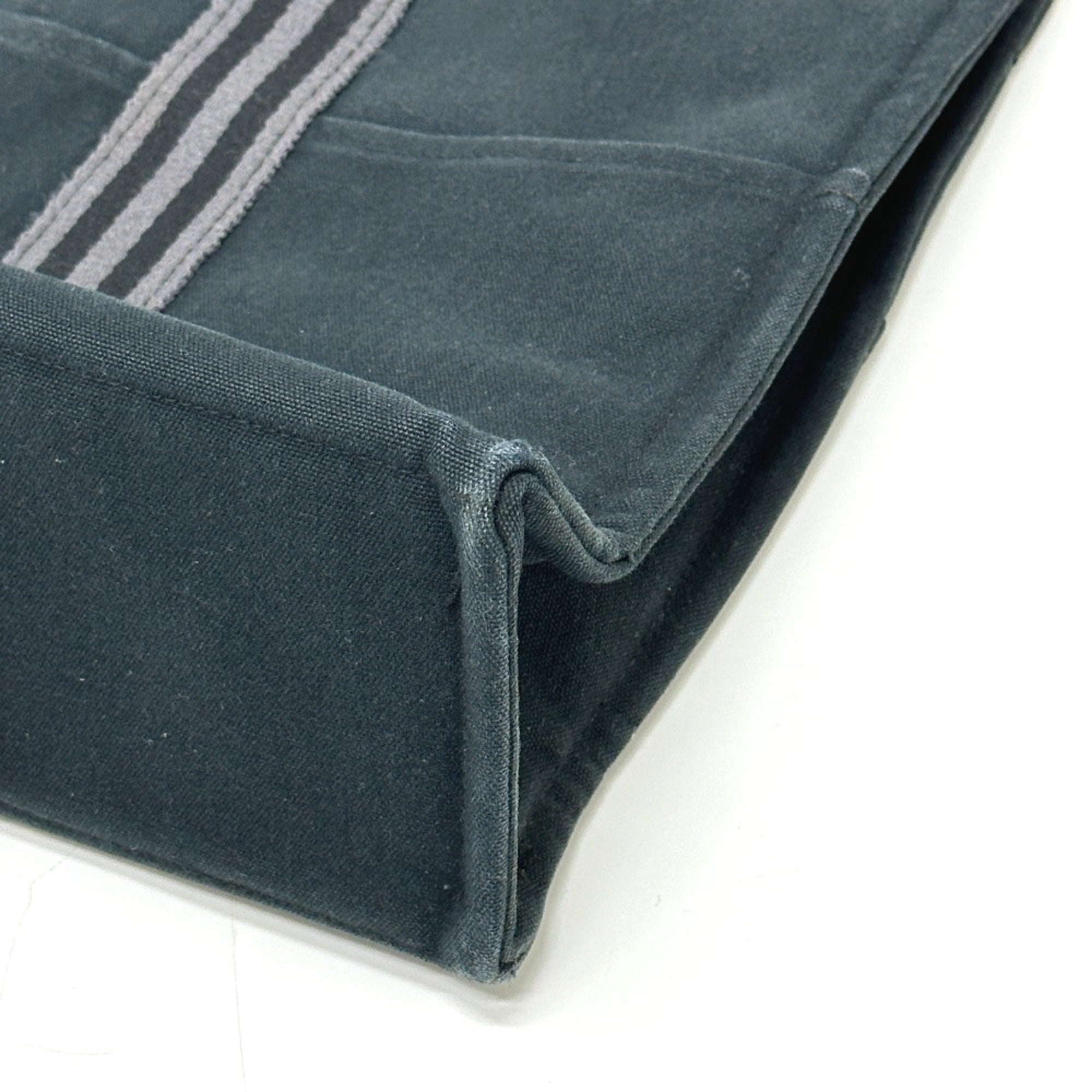 Hermes Black Canvas Tote Bag (Pre-Owned)