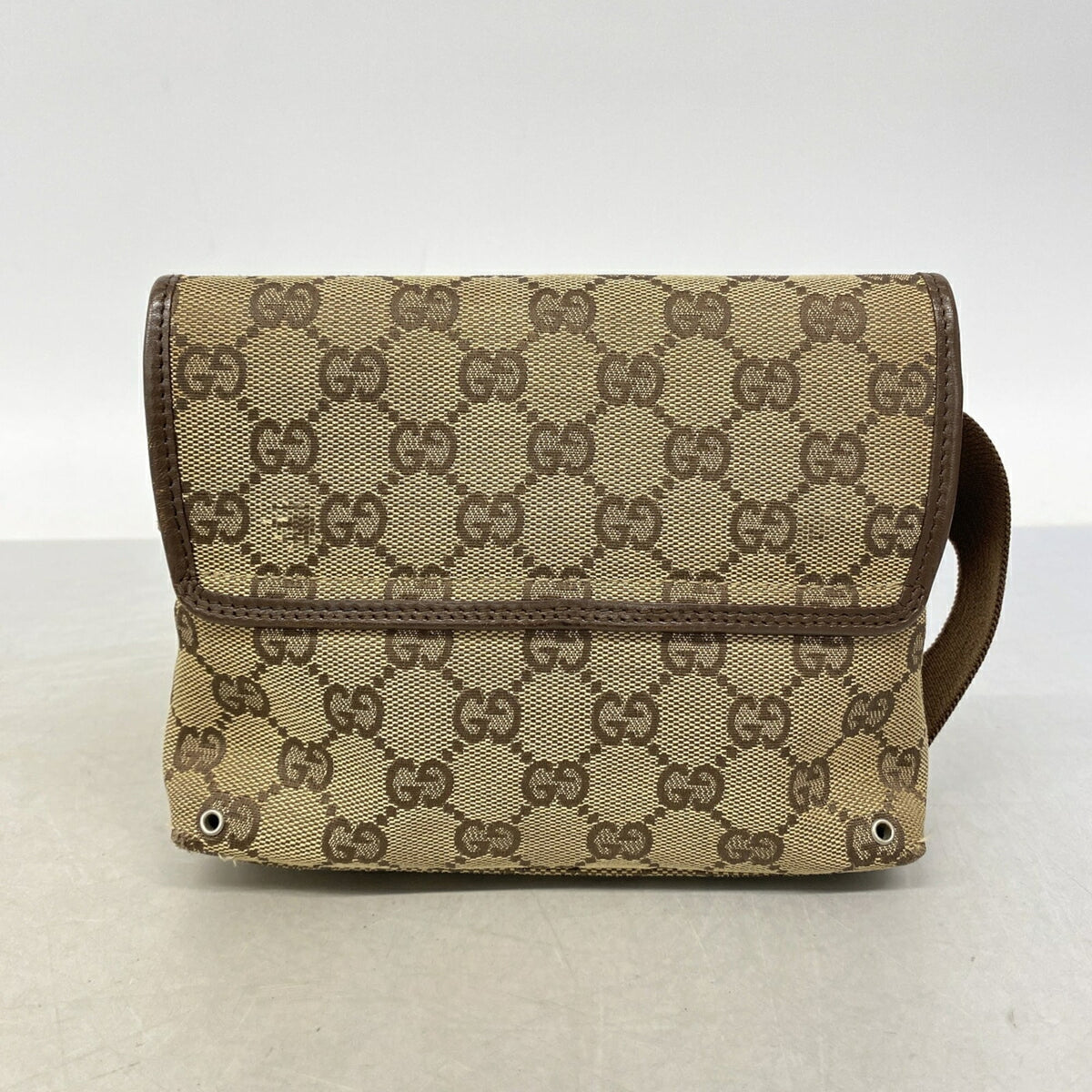 Gucci Brown Canvas Fanny Pack (Pre-Owned)