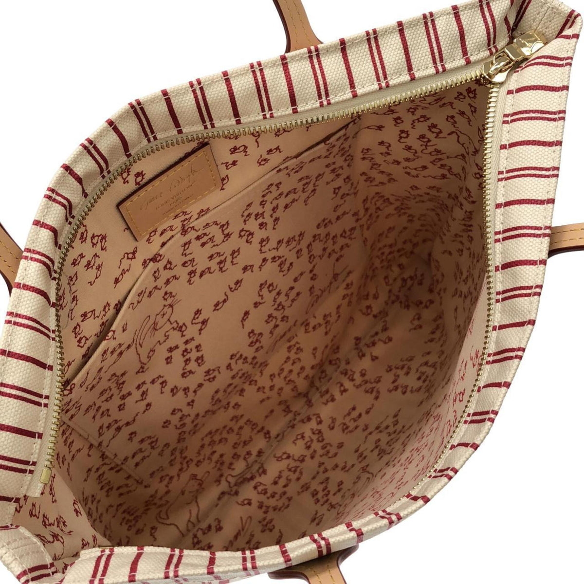 Louis Vuitton Gold Canvas Handbag (Pre-Owned)