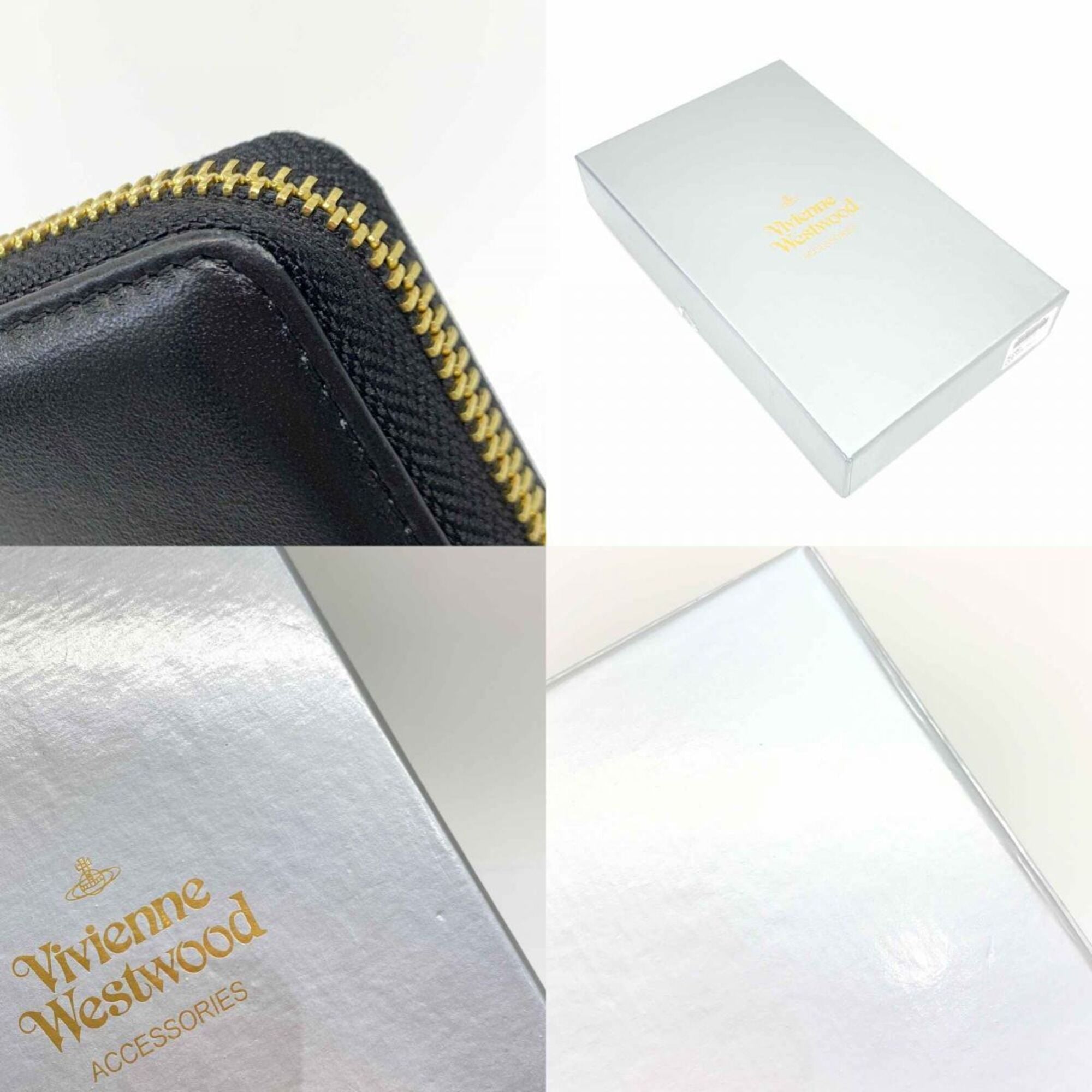 Vivienne Westwood Black Long Wallet (Bi-Fold) (Pre-Owned)