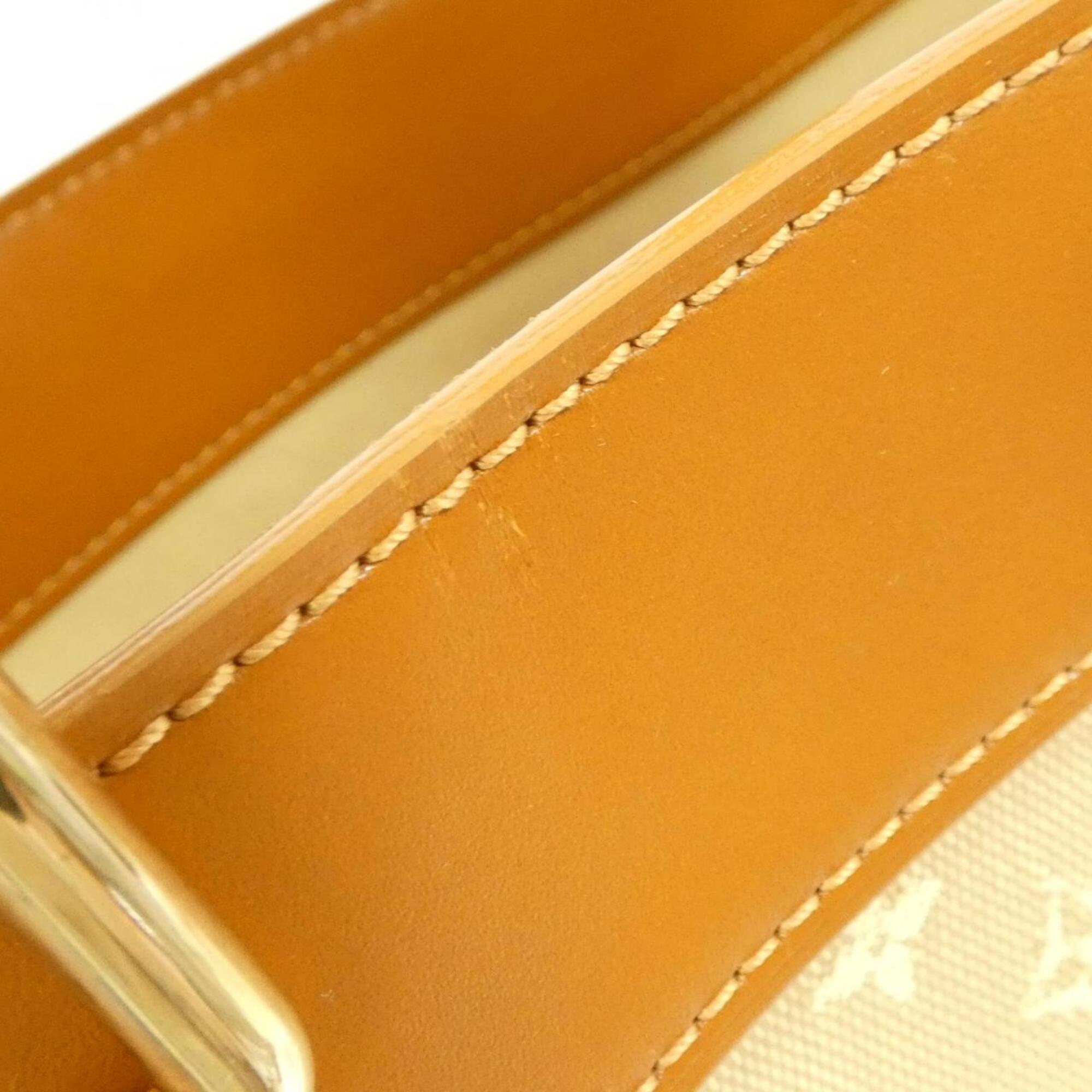 Louis Vuitton Monogram Mini Beige Canvas Shoulder Bag (Pre-Owned)