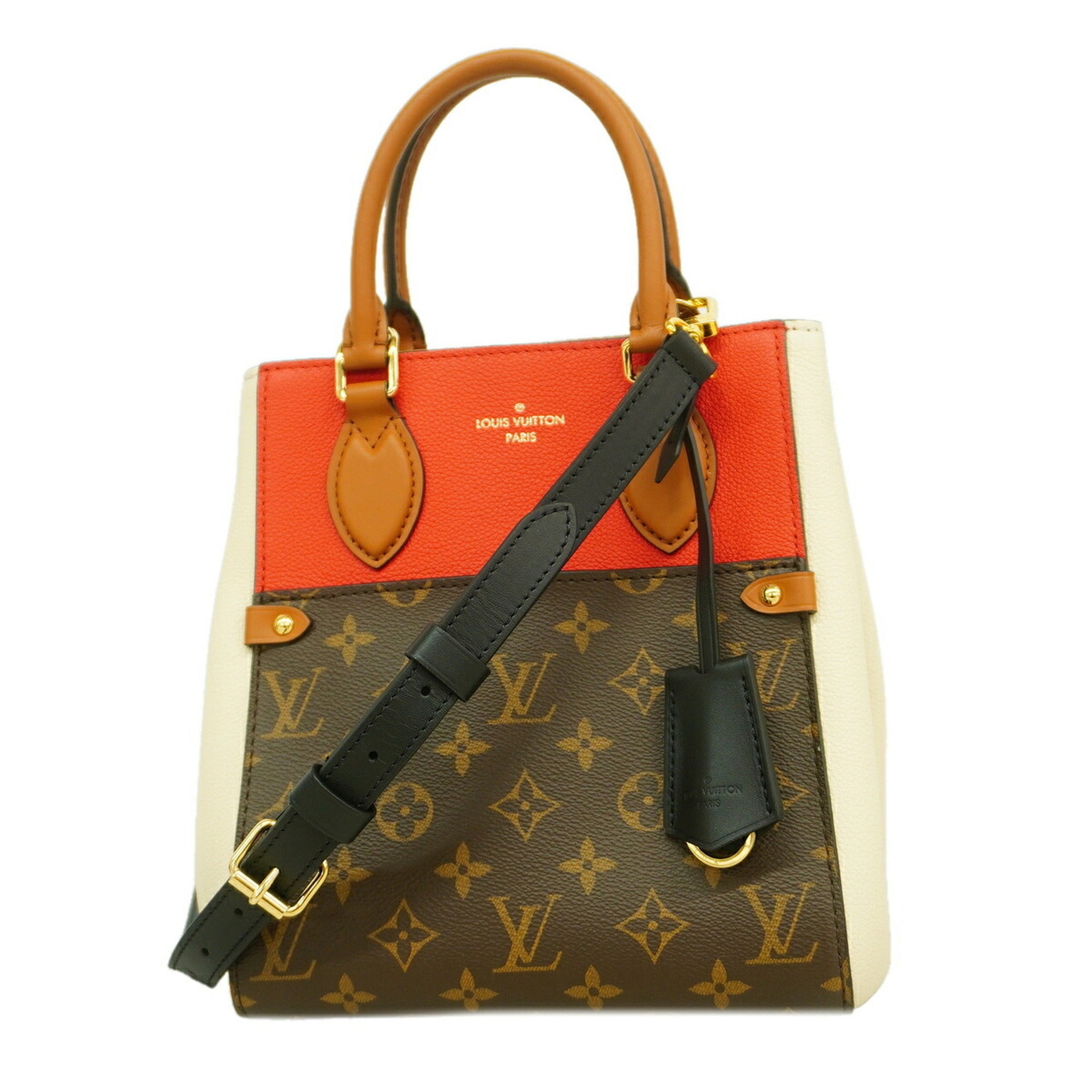 Louis Vuitton Brown Cerise Cream Handbag (Pre-Owned)