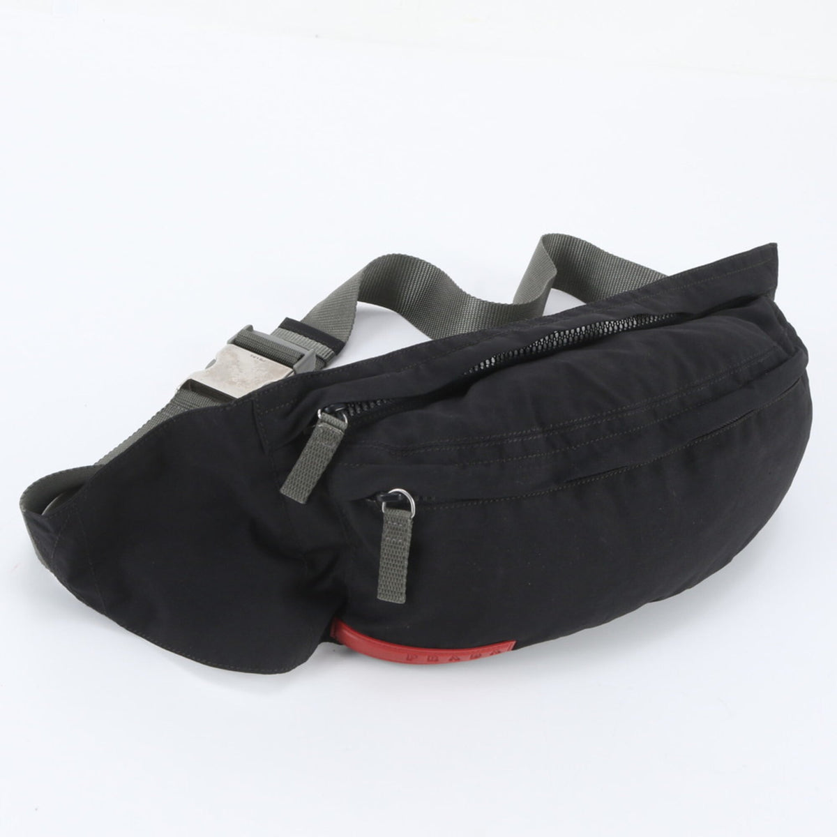 Pradasports Black Pouch Shoulder Bag Sling Bag (Pre-Owned)