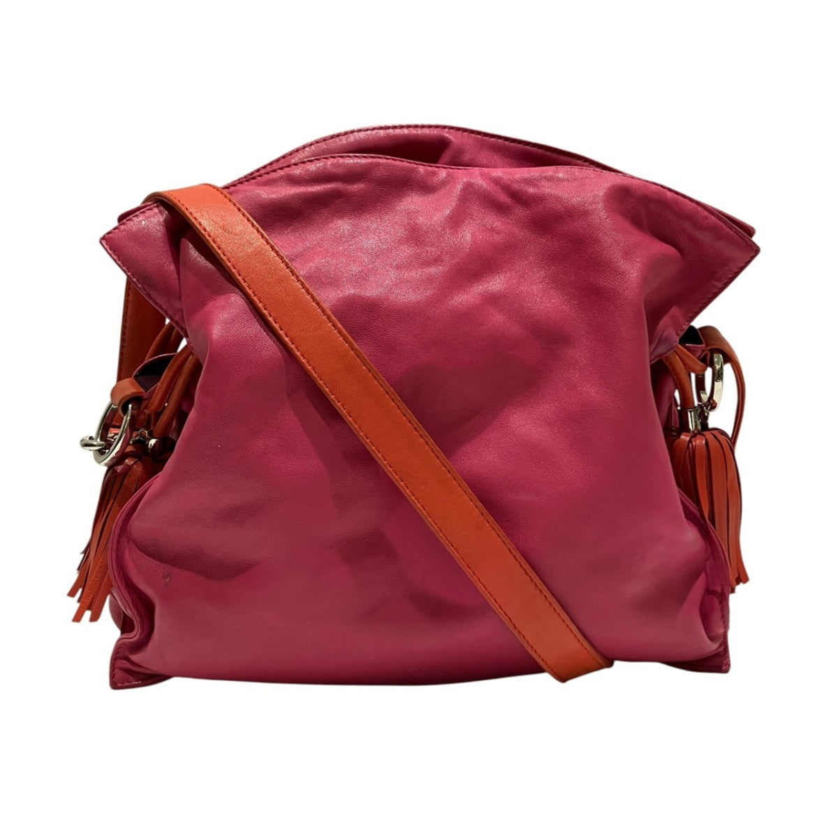 Loewe Pink Leather Shoulder Bag (Pre-Owned)