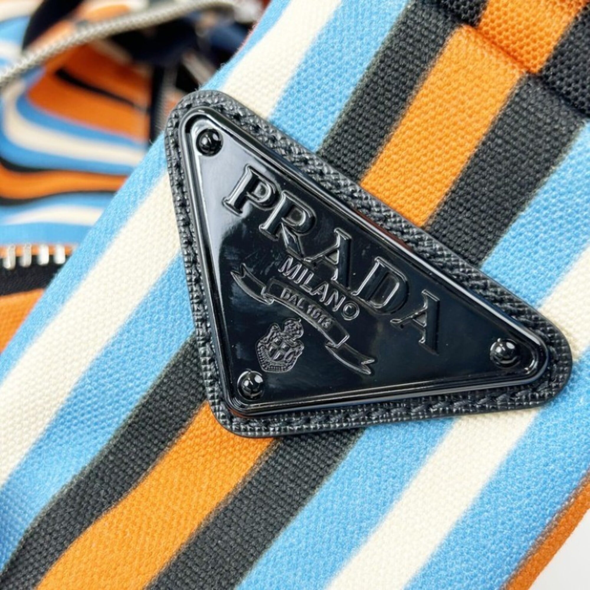 Prada Multi-Color Canvas Shoulder Bag (Pre-Owned)