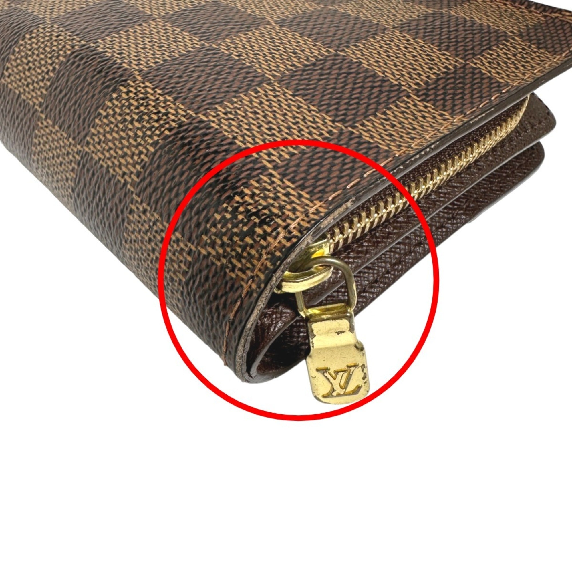Louis Vuitton Damier Brown Damier Canvas Wallet (Bi-Fold) (Pre-Owned)