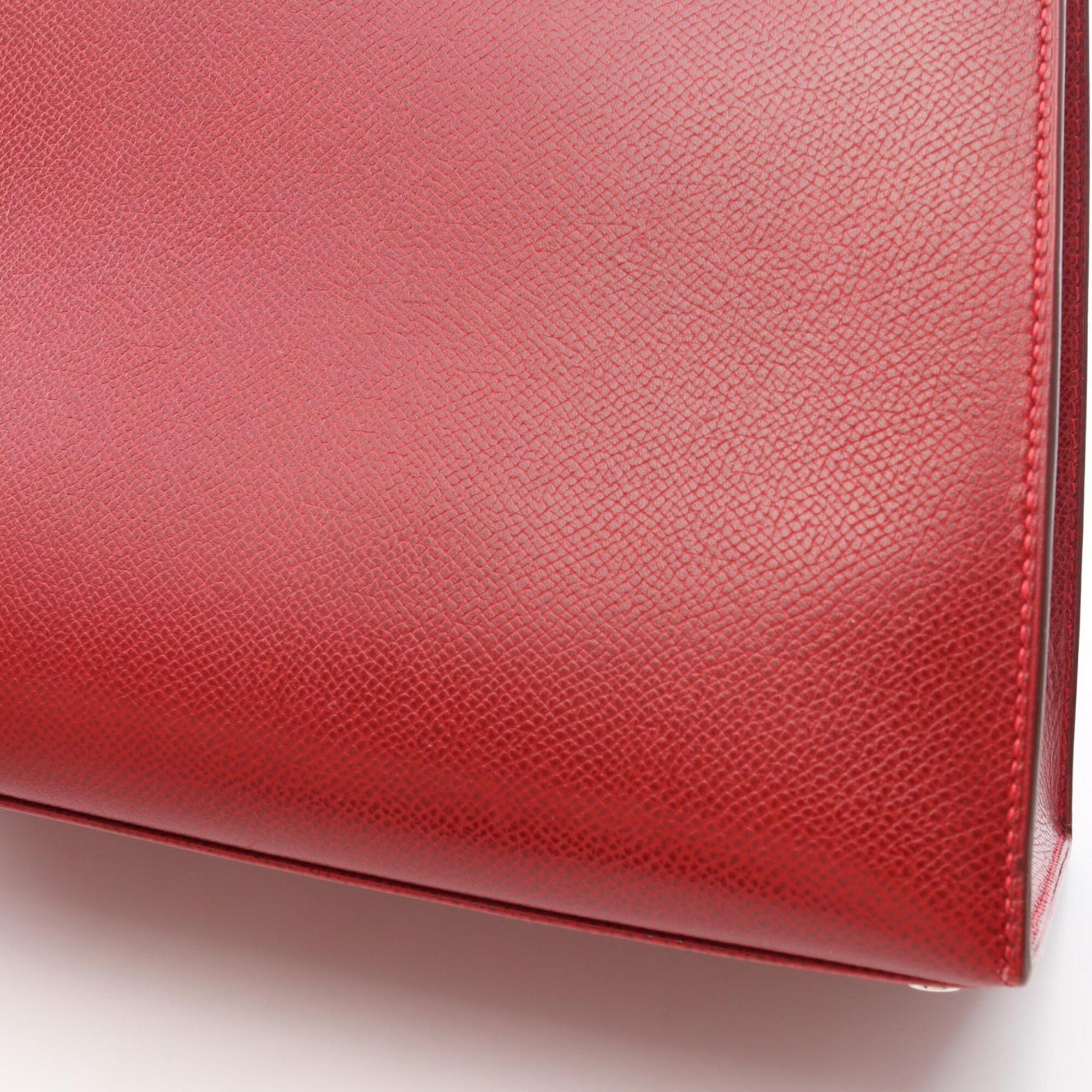 Hermes Red Color Epsom Leather Handbag (Pre-Owned)