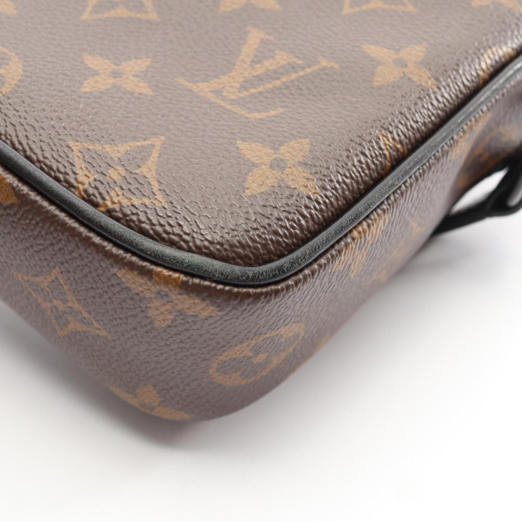 Louis Vuitton Black Brown Pvc Leather Handbag Shoulder Bag (Pre-Owned)