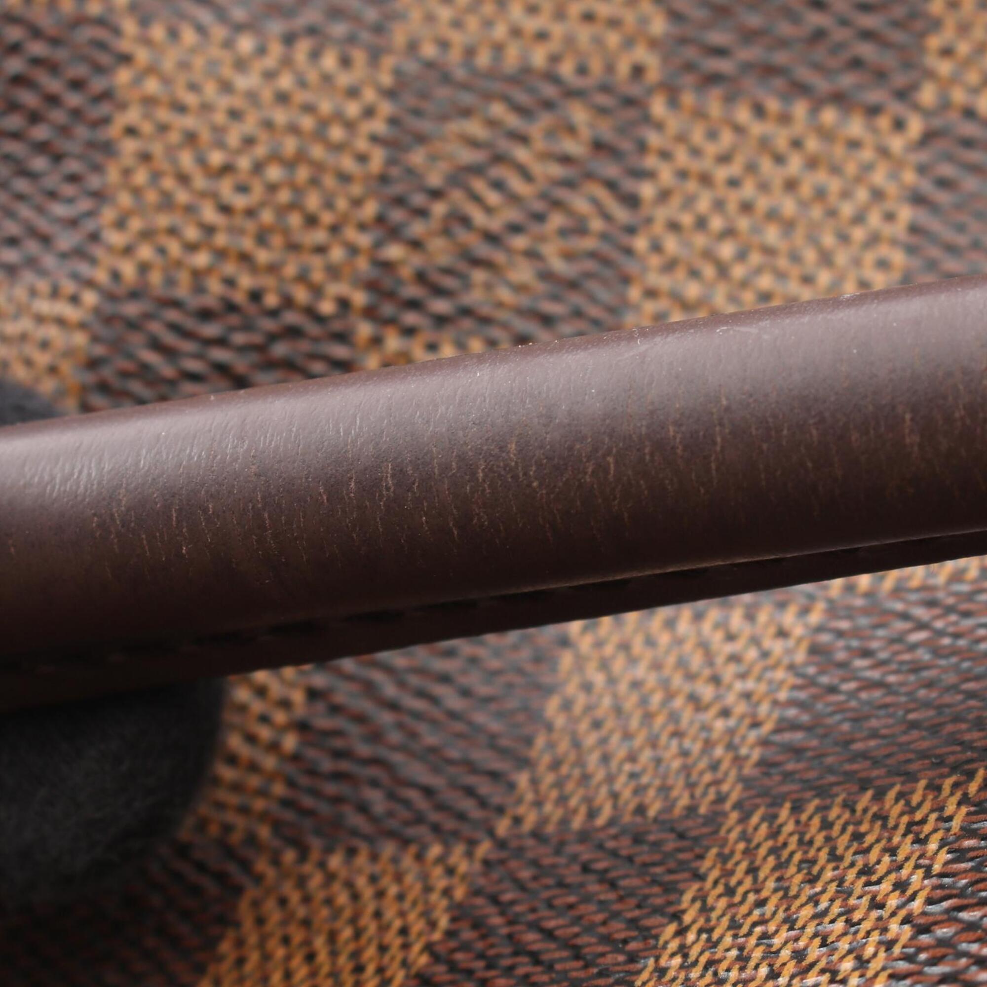 Louis Vuitton Damier Brown Coated Canvas Leather Handbag Shoulder Bag (Pre-Owned)