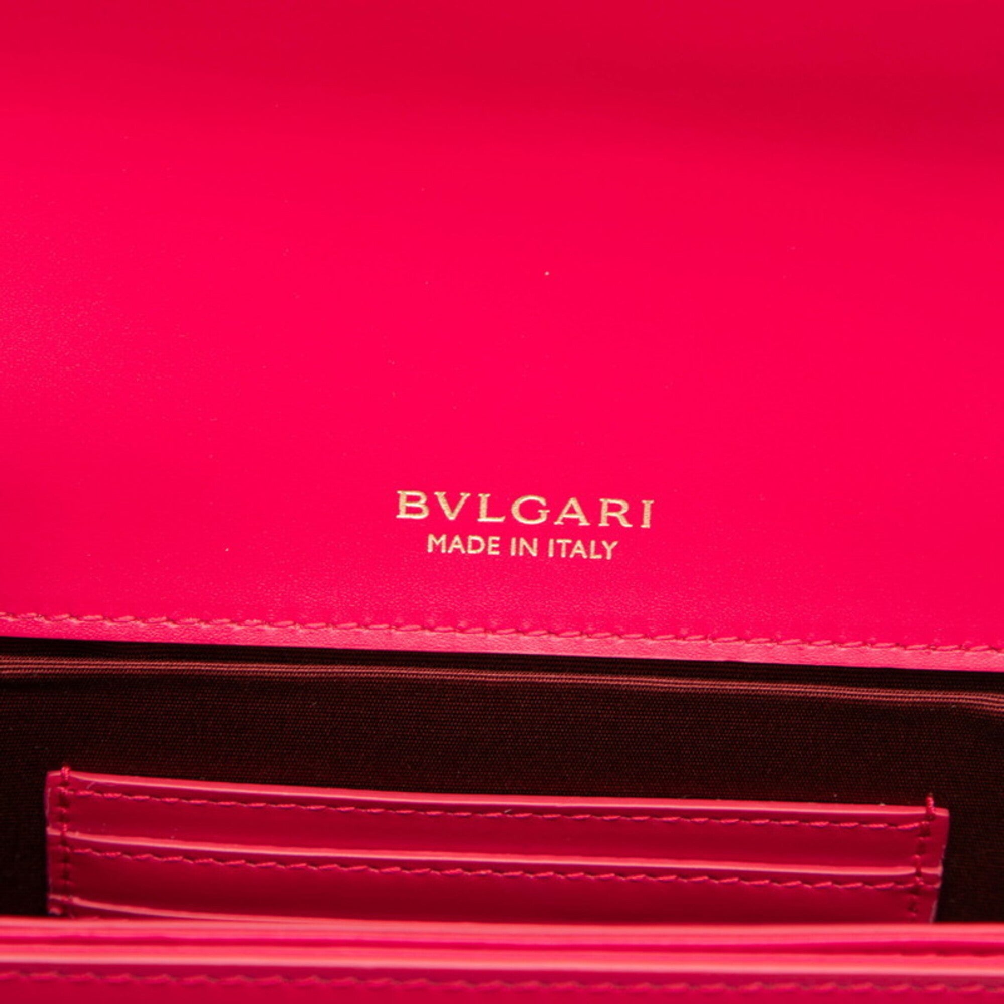 Bvlgari Pink Leather Shoulder Bag (Pre-Owned)