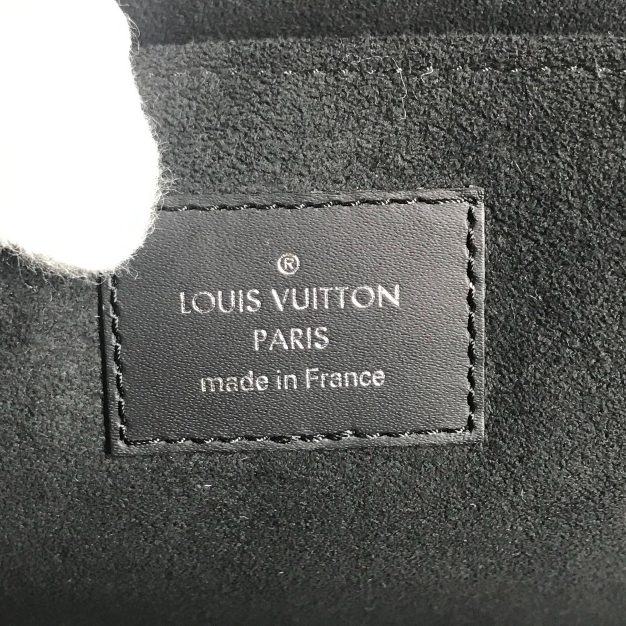 Louis Vuitton Black Noir Epi Leather Clutch Bag Pochette Pouch (Pre-Owned)