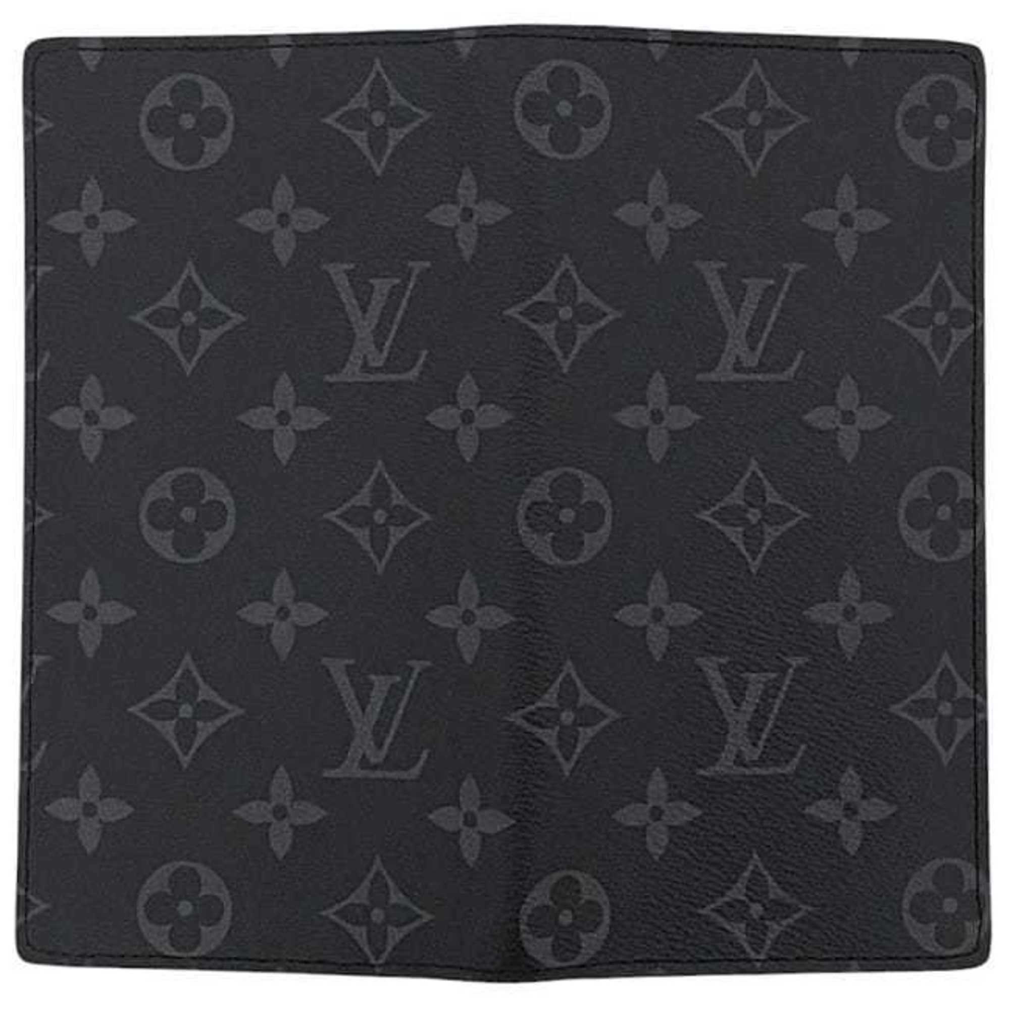 Louis Vuitton Black Monogram Eclipse Monogram Eclipse Long Wallet (Bi-Fold) (Pre-Owned)