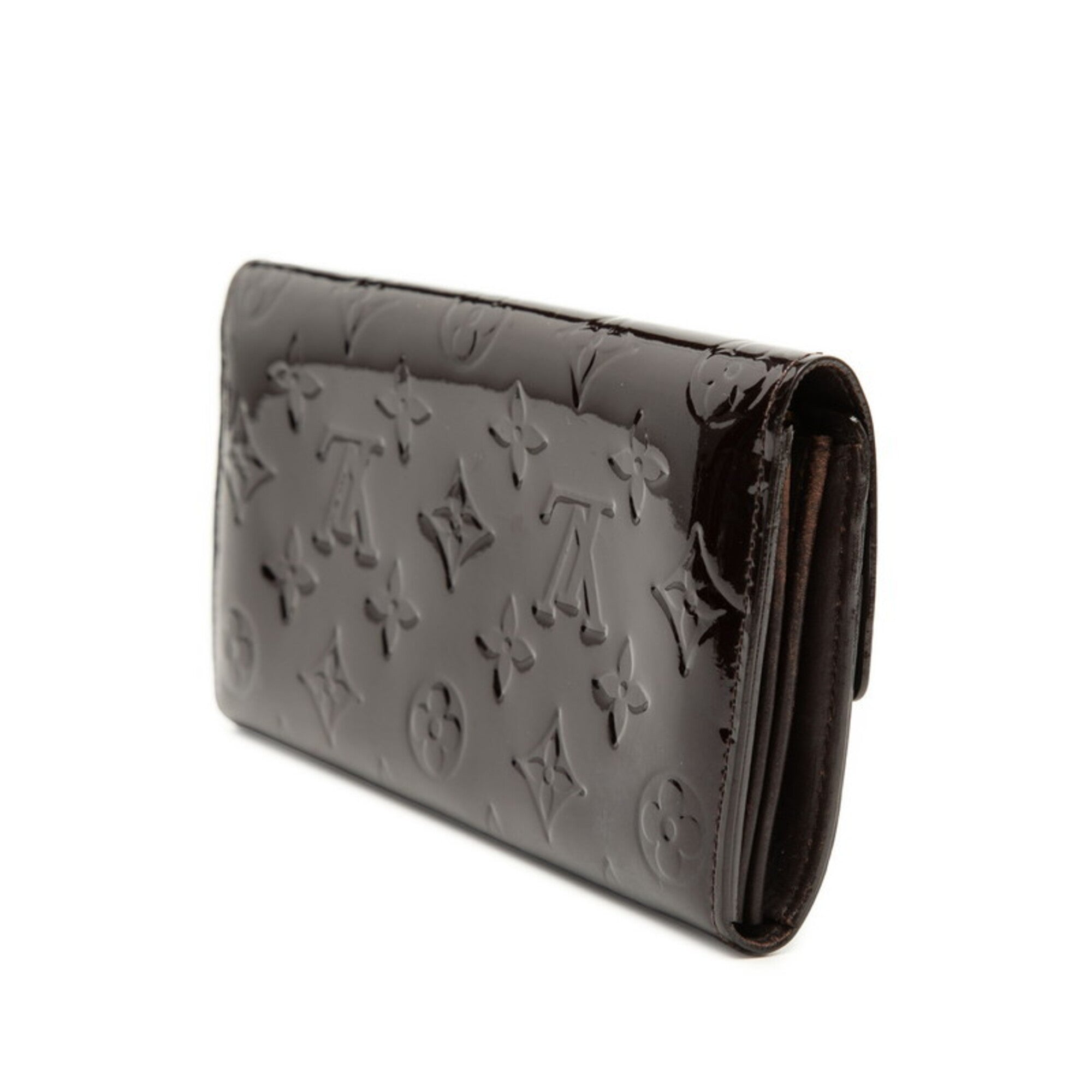 Louis Vuitton Amarante Patent Leather Long Wallet (Bi-Fold) (Pre-Owned)