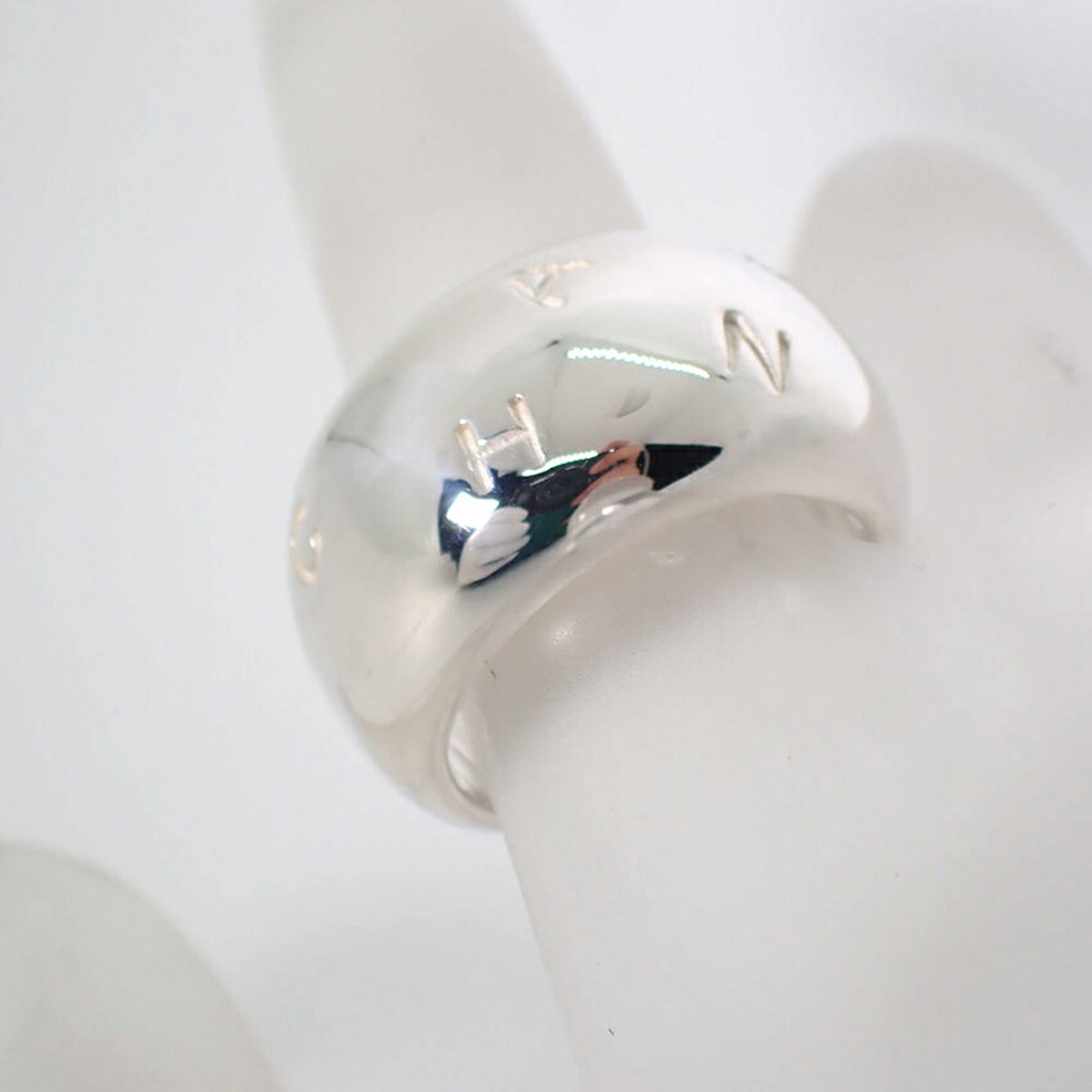 Chanel Sterling Silver 925 Band Ring (Pre-Owned)