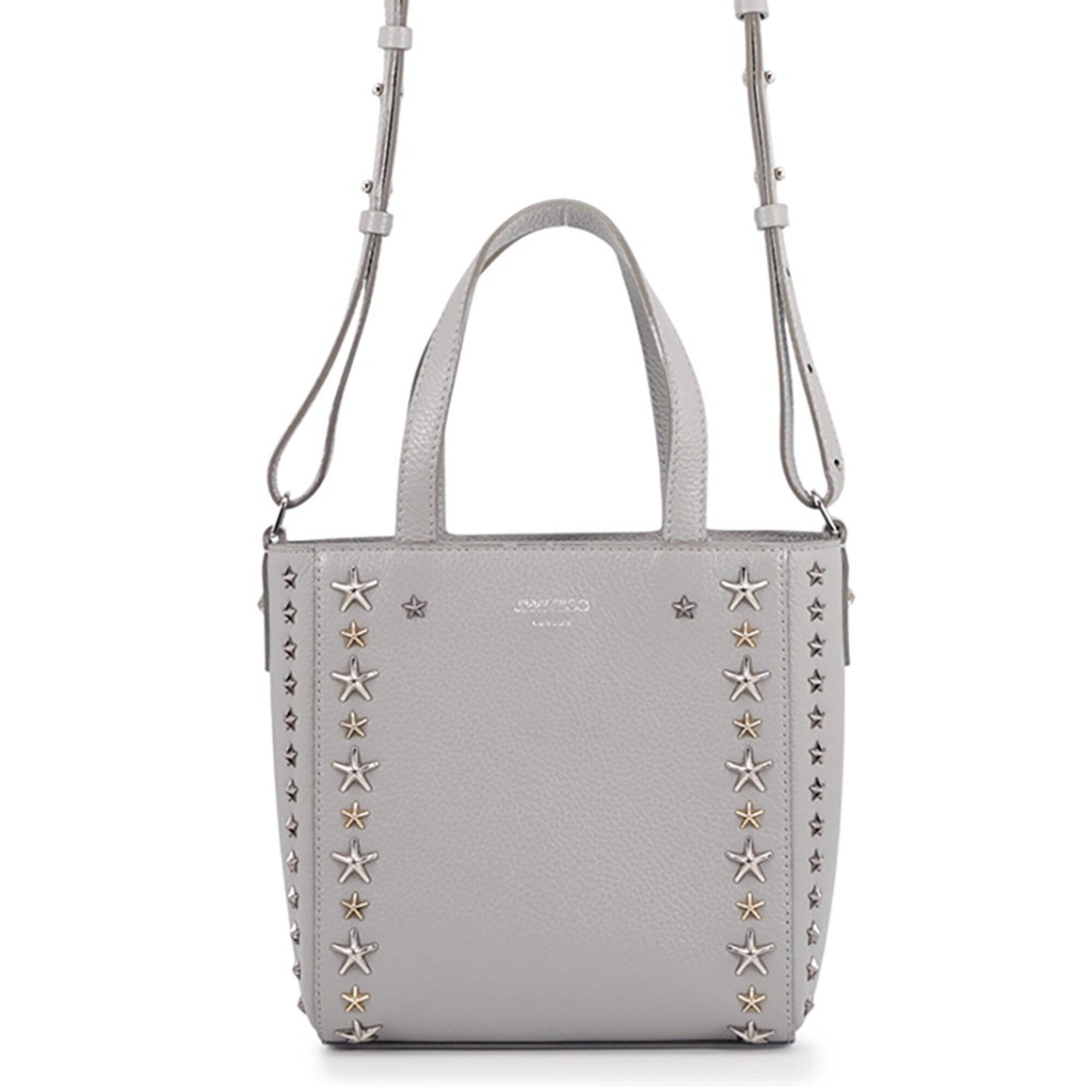 Jimmy Choo Gray Leather Handbag (Pre-Owned)