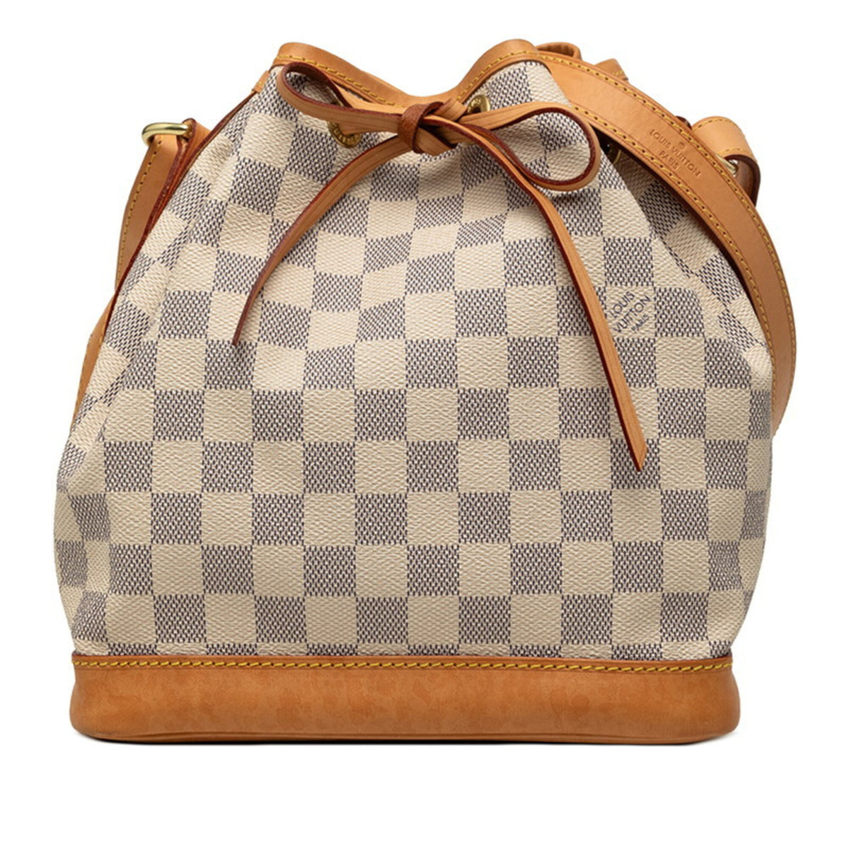 Louis Vuitton Damier Azur White Pvc Leather Shoulder Bag (Pre-Owned)