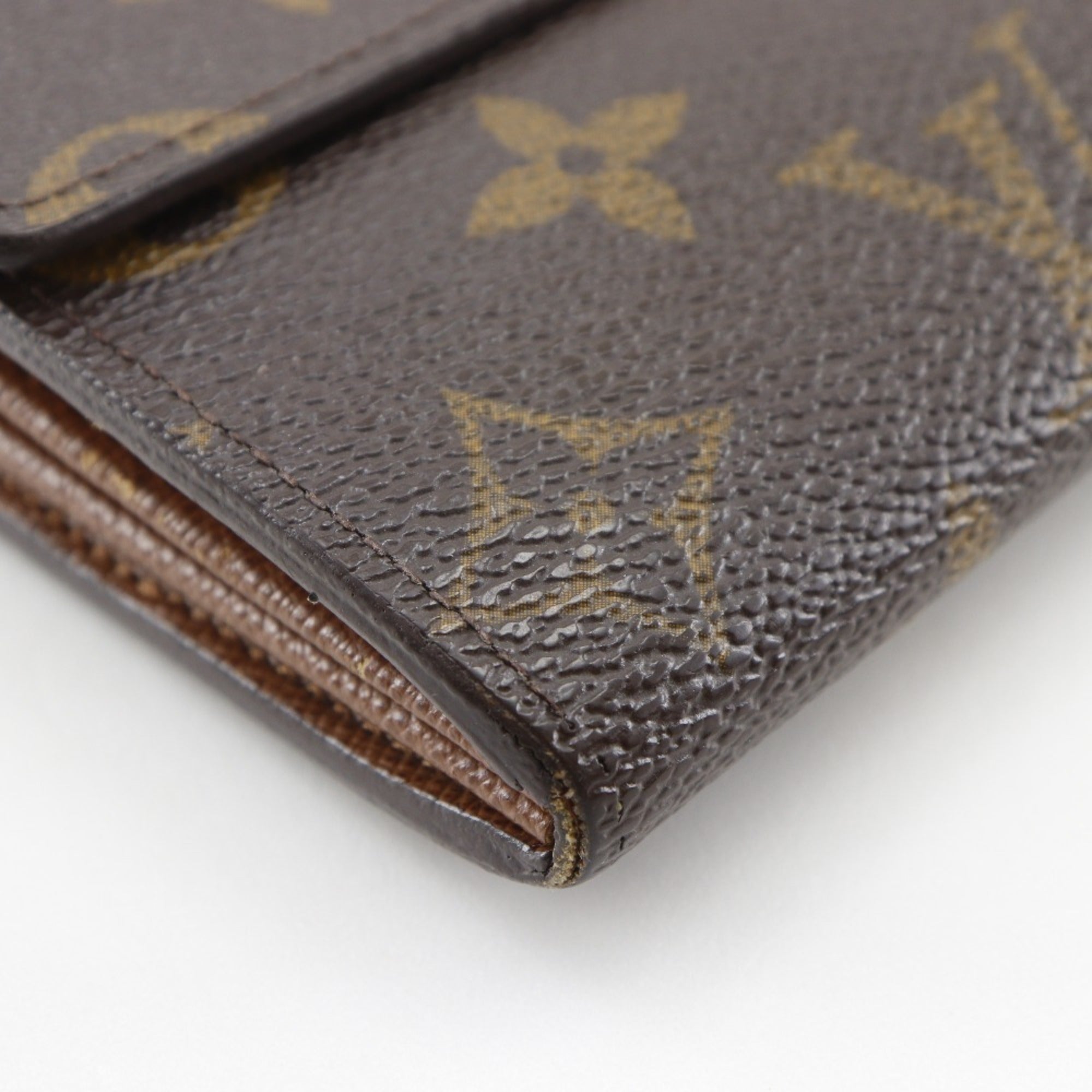 Louis Vuitton Brown Monogram Canvas Long Wallet (Bi-Fold) (Pre-Owned)