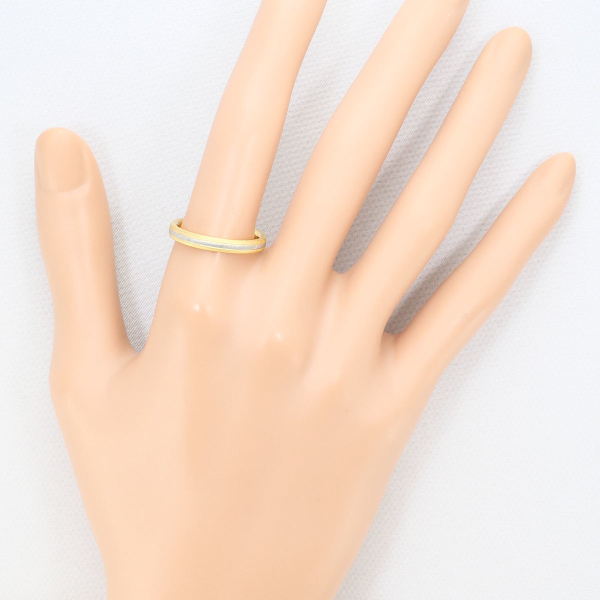 Unbranded White Gold Yellow Gold Yellow Gold (18K) White Gold (18K) Band Ring (Pre-Owned)