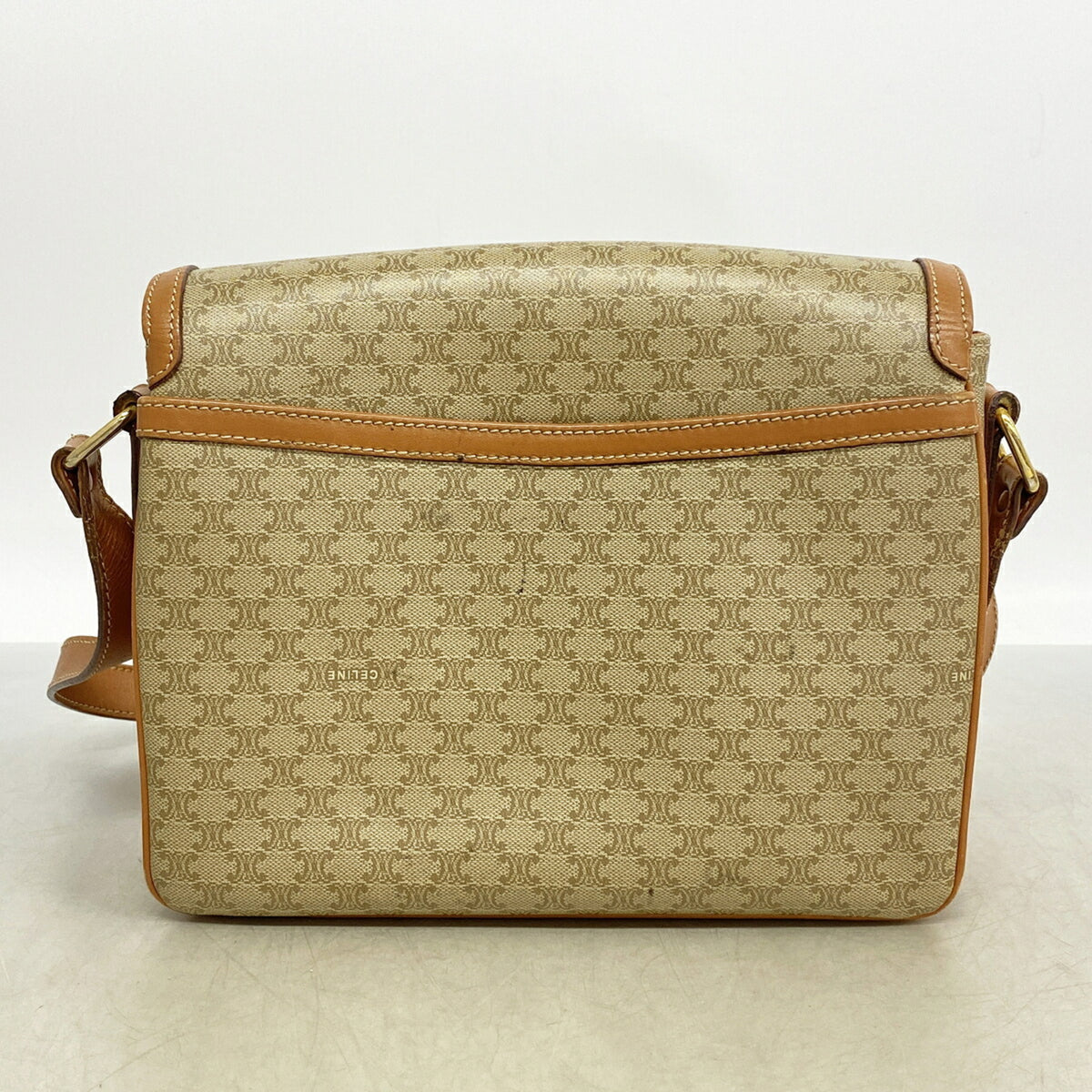 Celine Beige Brown Pvc Shoulder Bag (Pre-Owned)