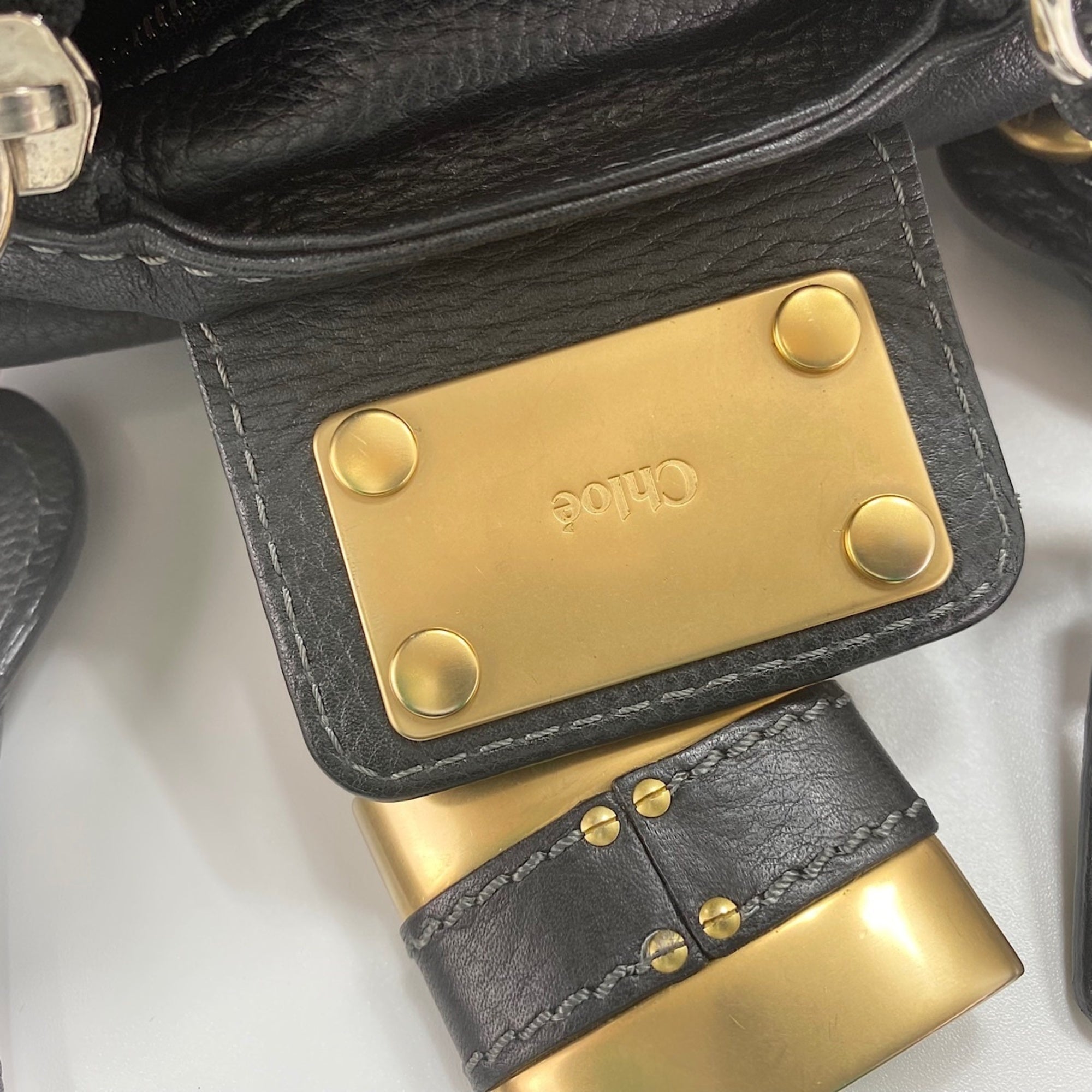 Chloé Paddington Black Handbag (Pre-Owned)