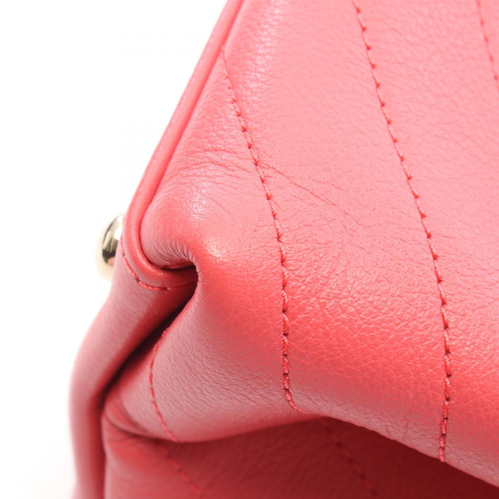 Chanel Pink Leather Handbag (Pre-Owned)