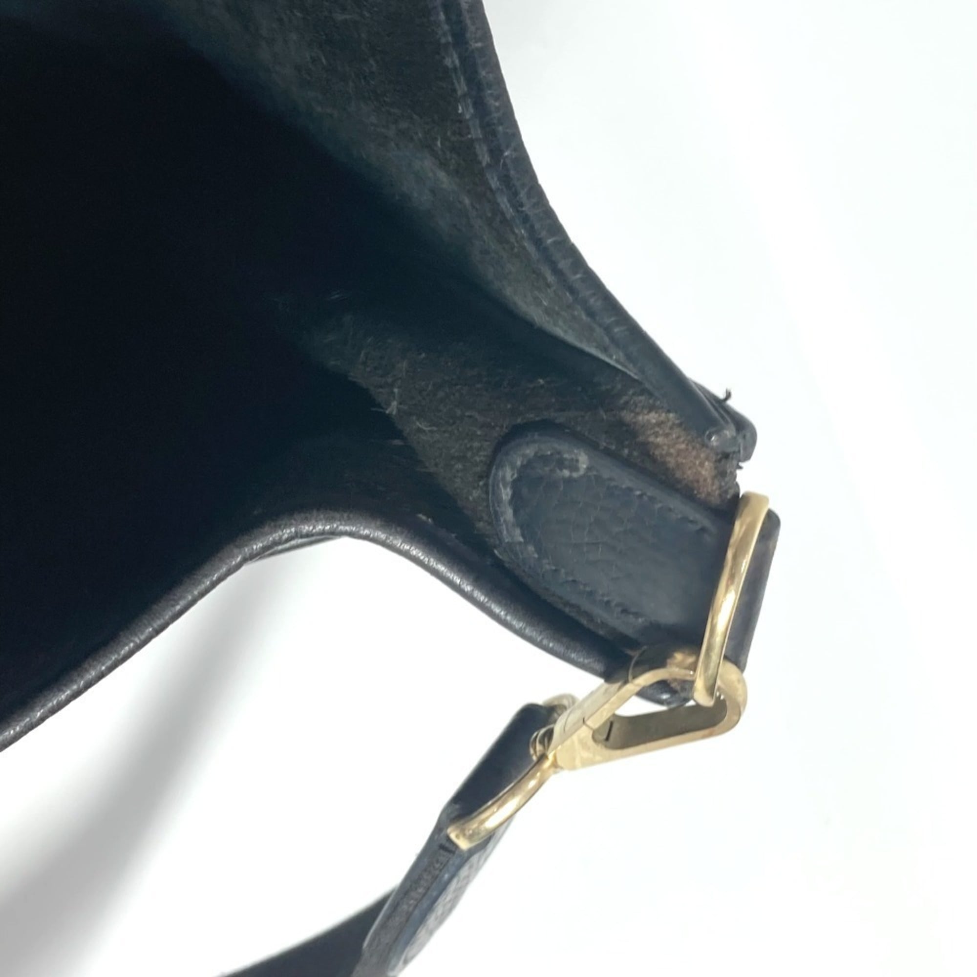 Hermes Black Taurillon Clemence Leather Shoulder Bag (Pre-Owned)