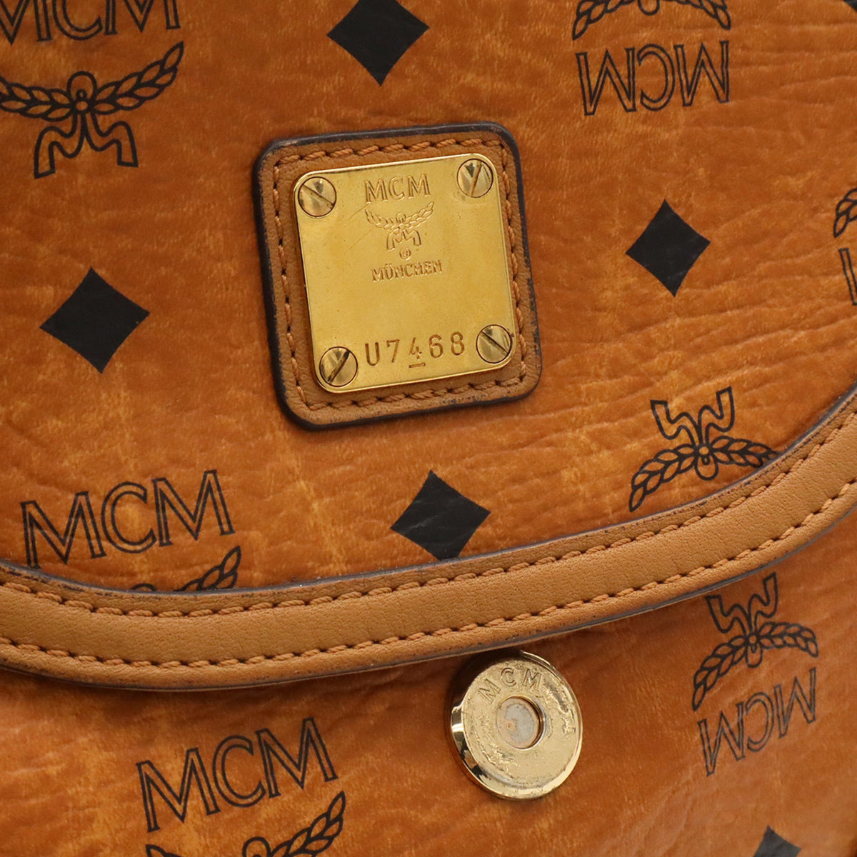 Mcm Brown Pvc Leather Shoulder Bag (Pre-Owned)