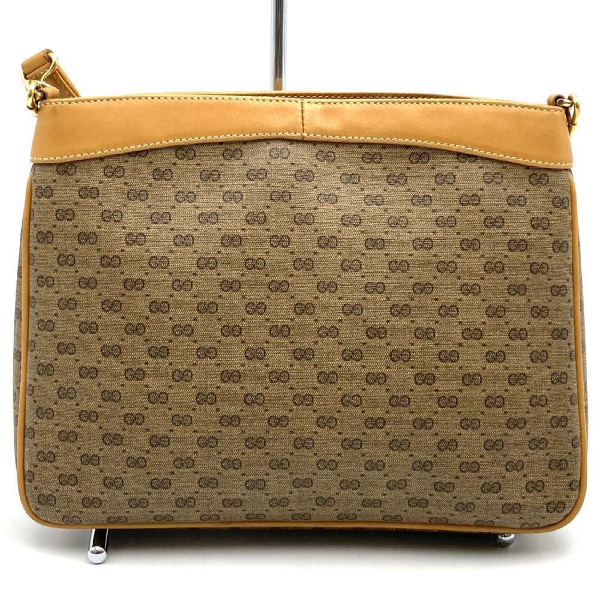 Gucci Brown Pvc Leather Shoulder Bag (Pre-Owned)