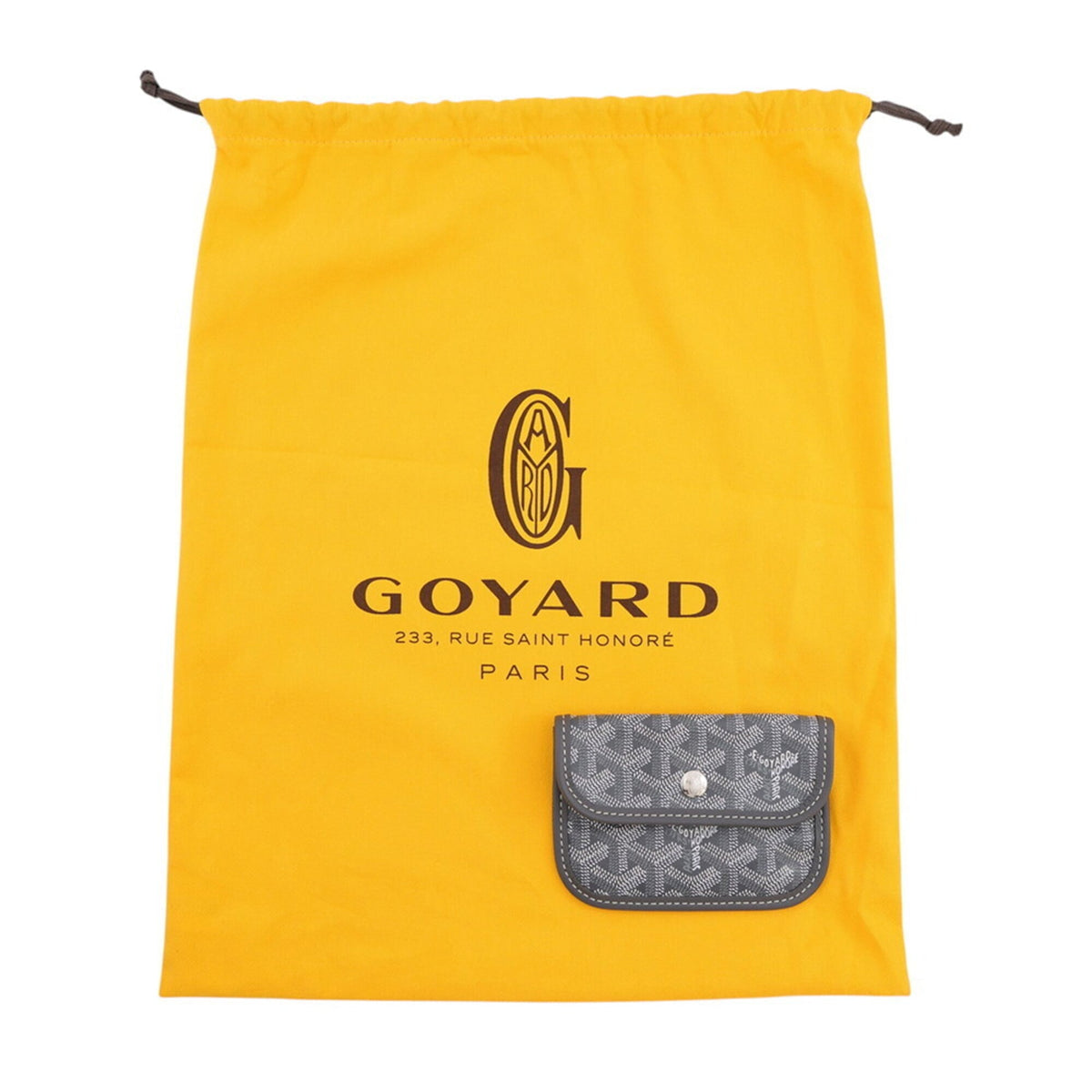 Goyard Gray Pvc Leather Handbag Pouch (Pre-Owned)