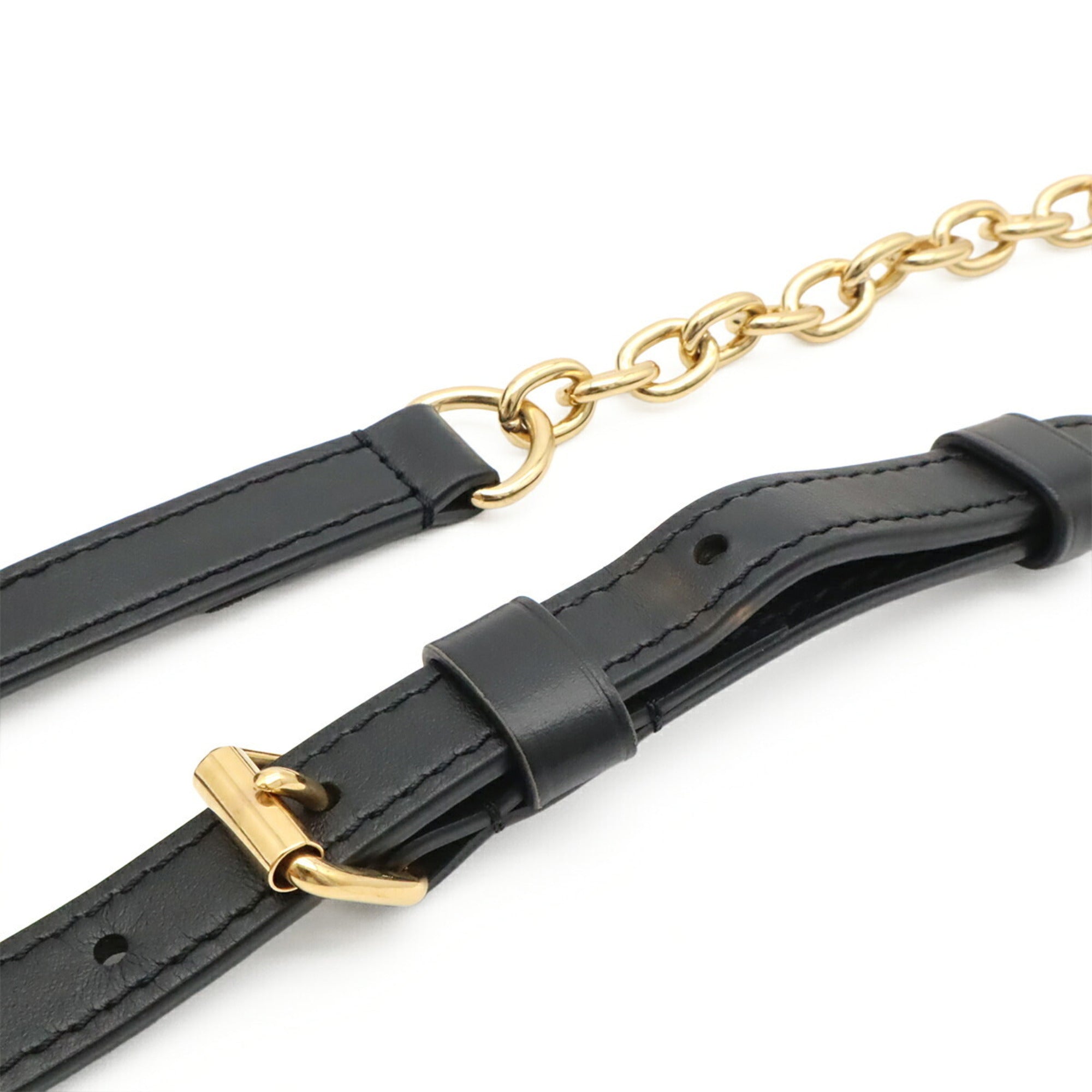 Louis Vuitton Black Noir Leather Handbag Shoulder Bag (Pre-Owned)