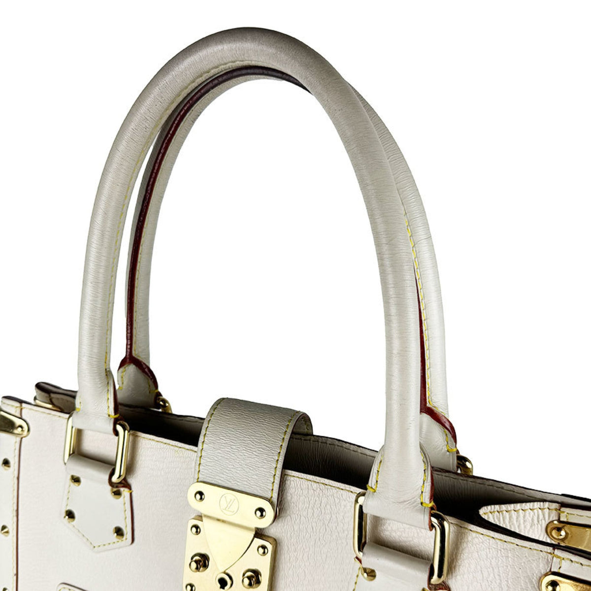 Louis Vuitton Blanc Leather Handbag (Pre-Owned)