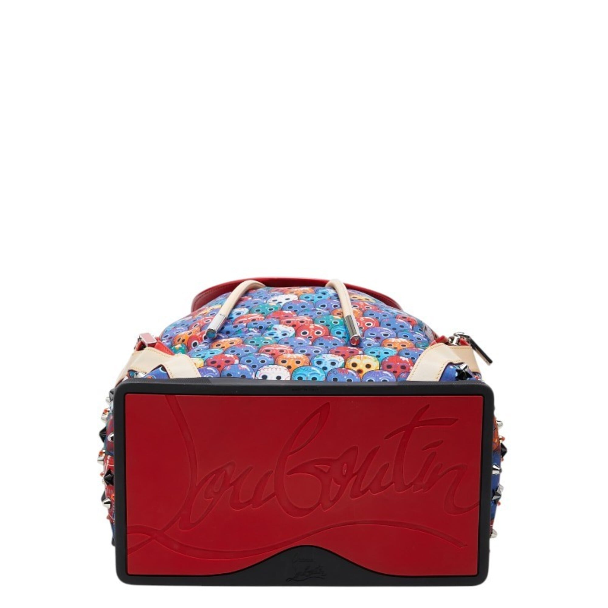 Christian Louboutin Multi-Color Nylon Leather Rubber Backpack (Pre-Owned)