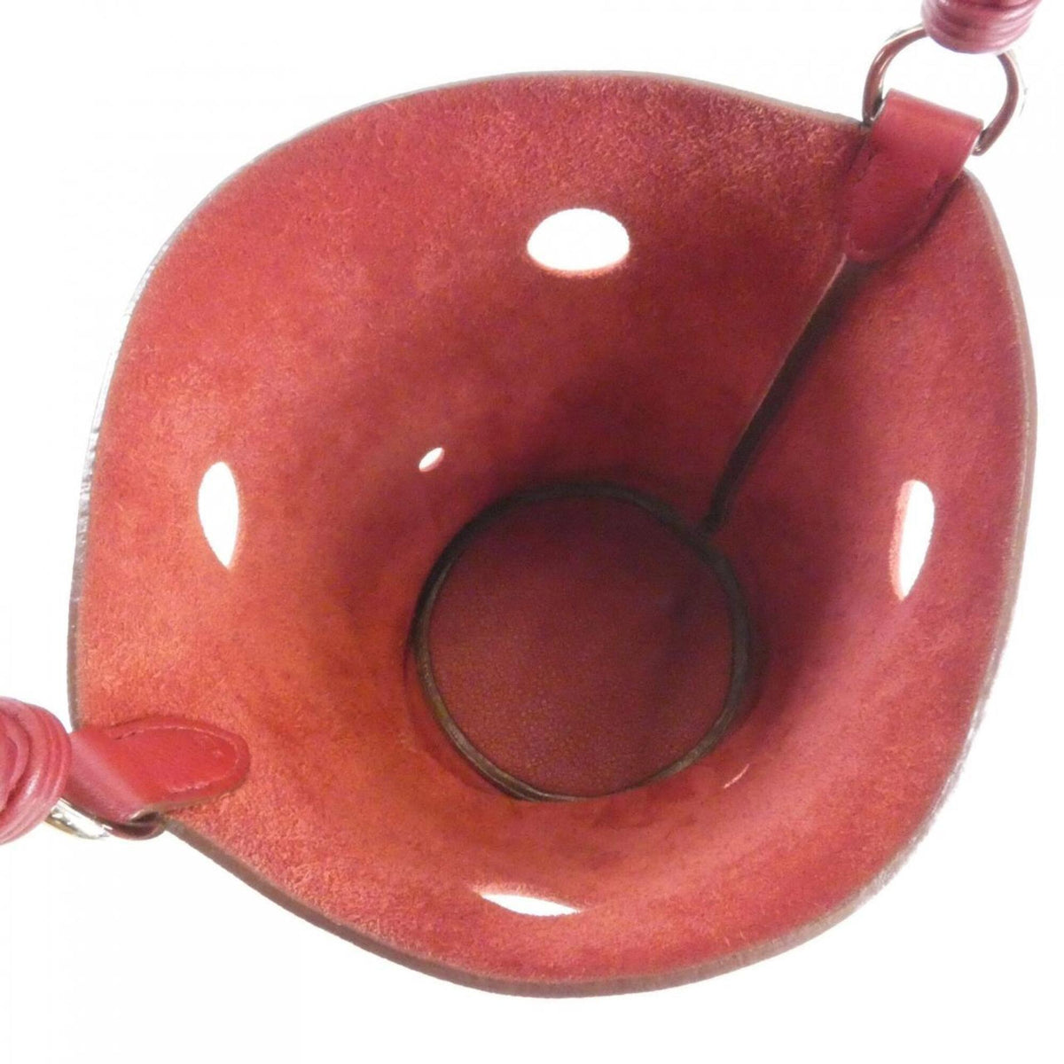 Hermes Rouge Garance Taurillon Clemence Leather Shoulder Bag (Pre-Owned)