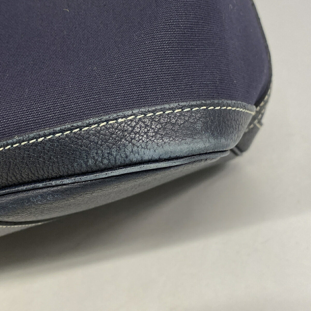 Hermes Navy Toile Officier Tote Bag (Pre-Owned)