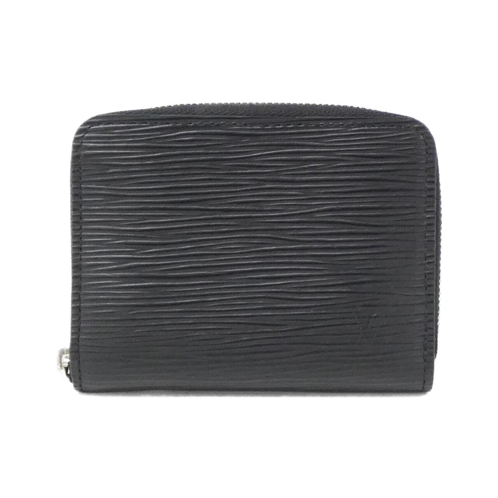Louis Vuitton Black Leather Coin Purse/Coin Case (Pre-Owned)