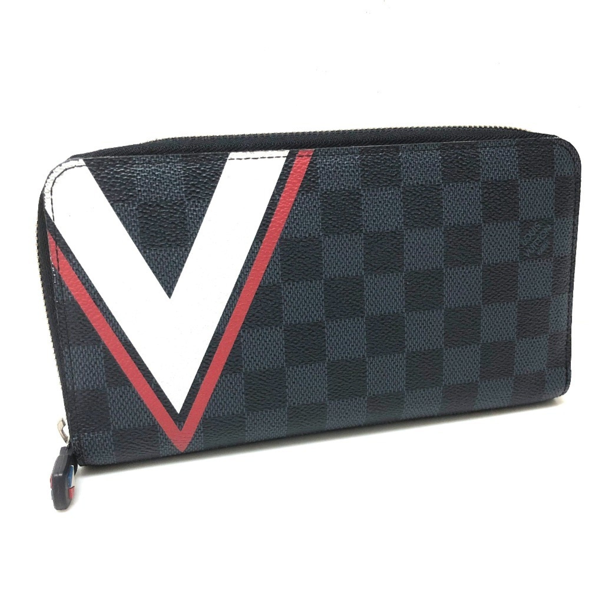 Louis Vuitton America’S Cup Galle Navy Coin Purse/Coin Case (Pre-Owned)
