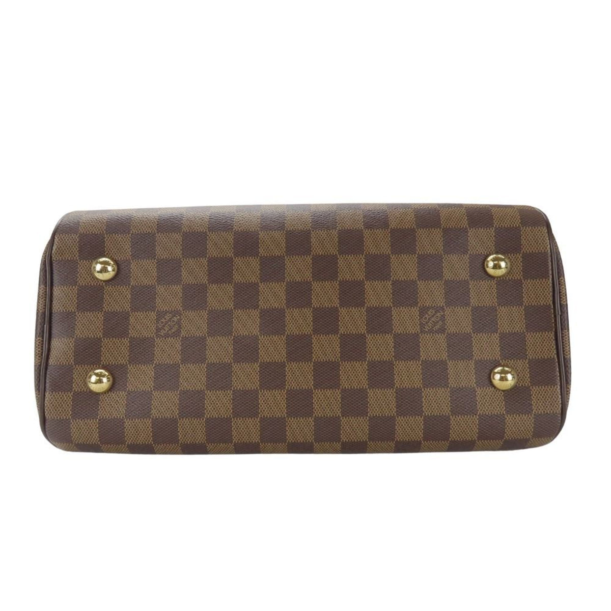 Louis Vuitton Brown Ebene Damier Canvas Leather Handbag (Pre-Owned)