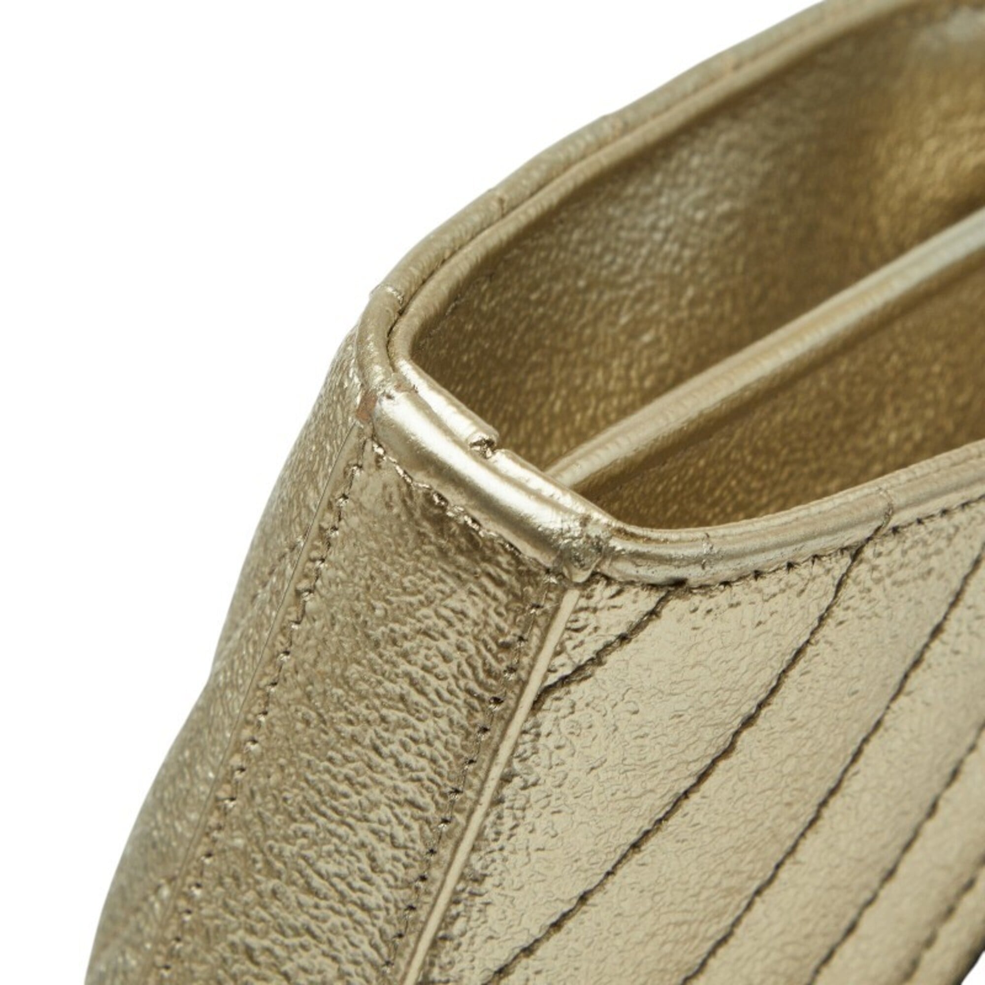 Saint Laurent Gold Leather Shoulder Bag (Pre-Owned)