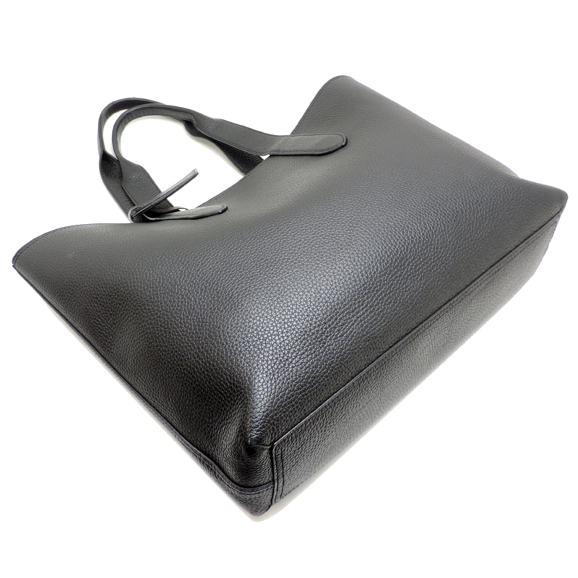 Louis Vuitton Black Leather Tote Bag (Pre-Owned)