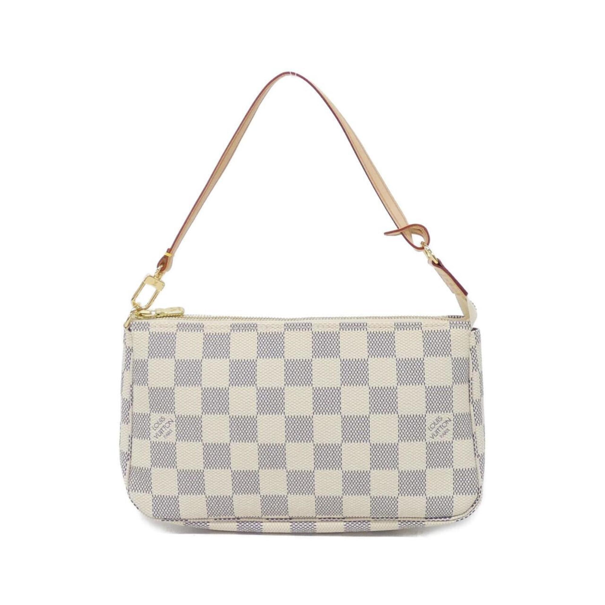Louis Vuitton Azur Coated Canvas Pochette Pouch (Pre-Owned)
