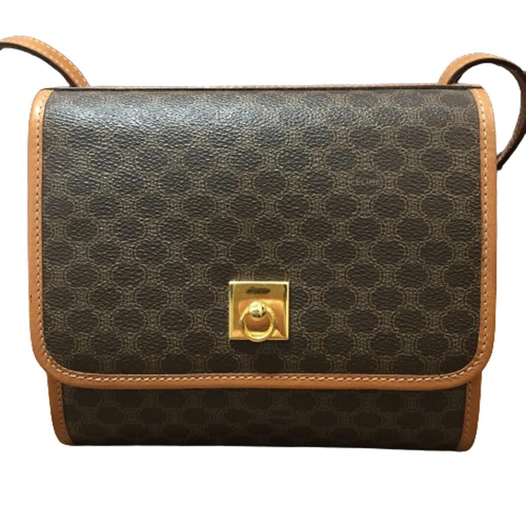 Celine Brown Pvc Leather Shoulder Bag (Pre-Owned)