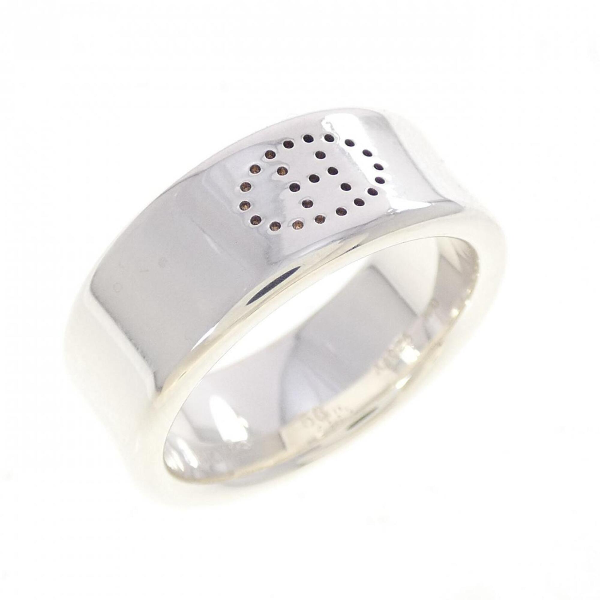 Hermes Silver 925 Band Ring (Pre-Owned)