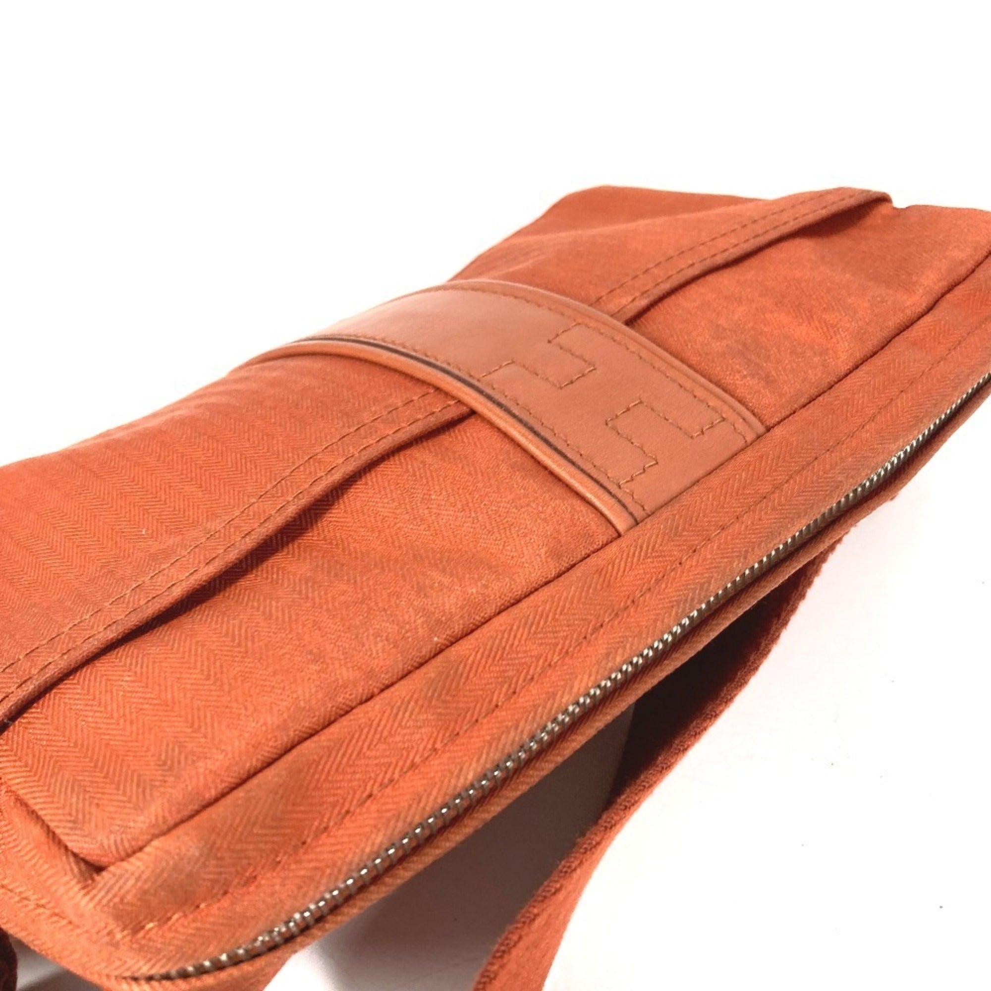Hermes Acapulco Orange Polyamide Cotton Fanny Pack Shoulder Bag (Pre-Owned)