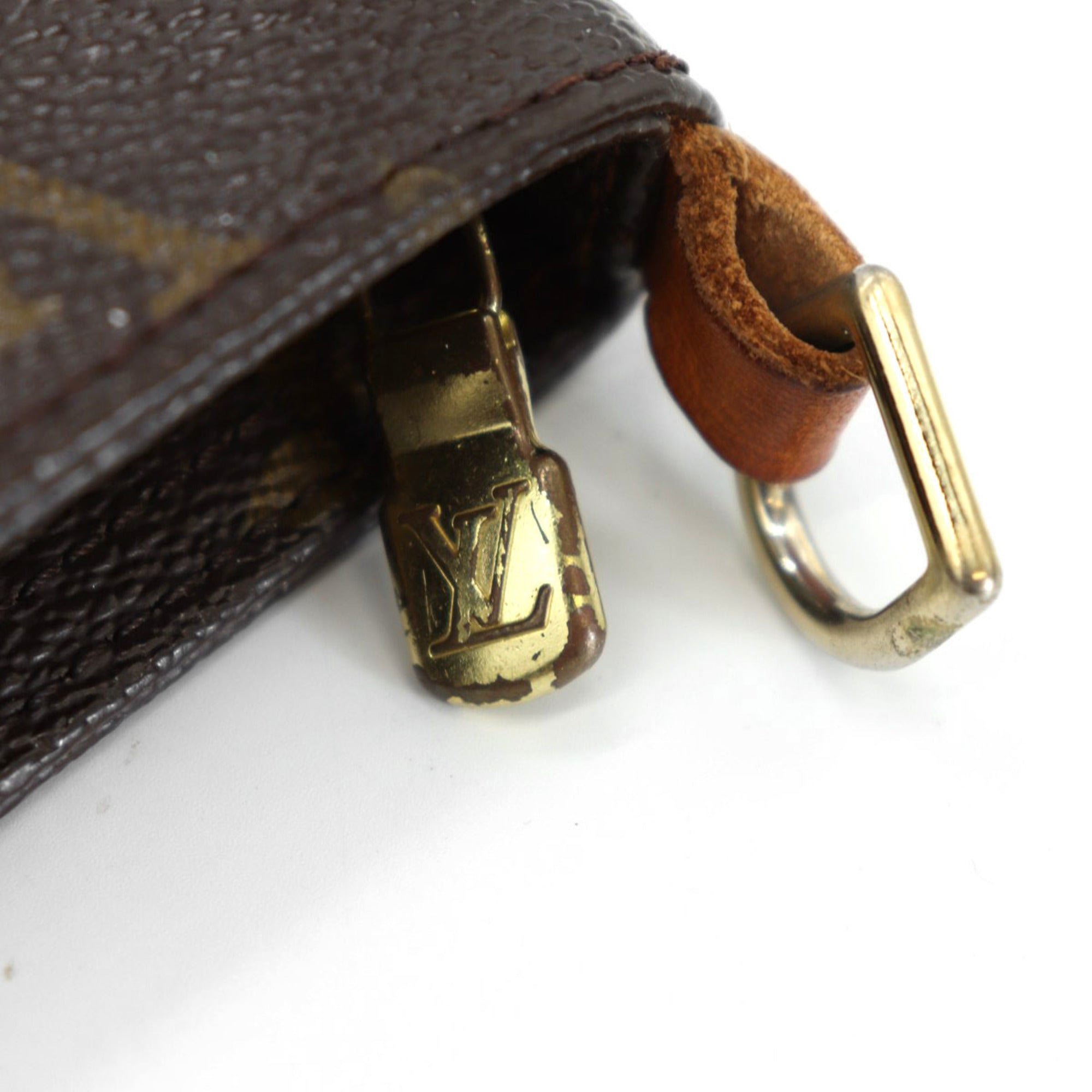 Louis Vuitton Brown Monogram Canvas Pouch (Pre-Owned)