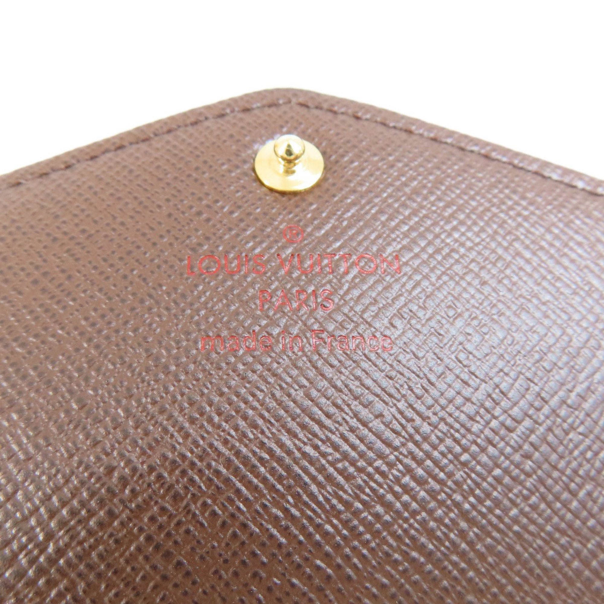 Louis Vuitton Damier Canvas Ebene Damier Canvas Long Wallet (Bi-Fold) (Pre-Owned)