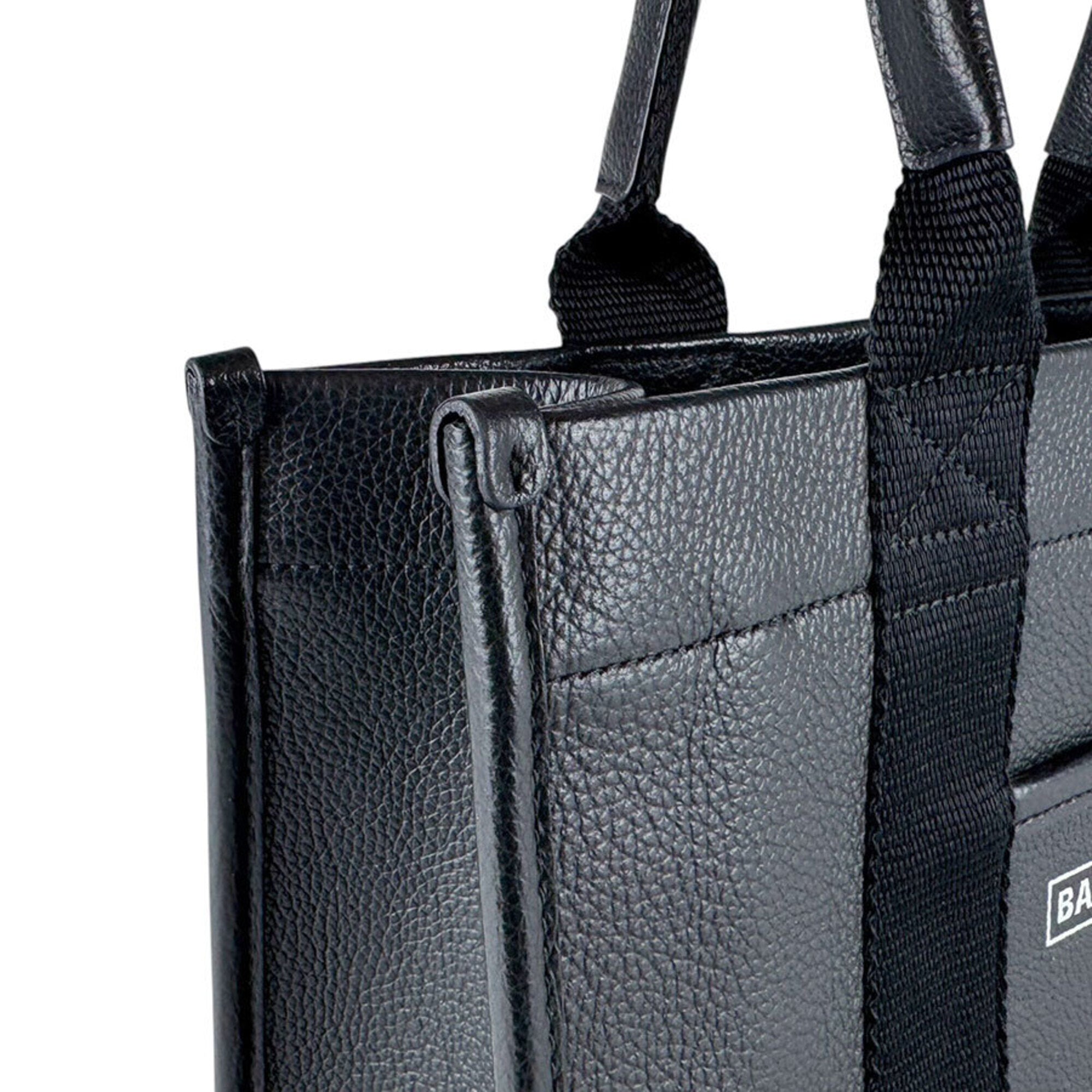 Balenciaga Black Leather Handbag Shoulder Bag (Pre-Owned)