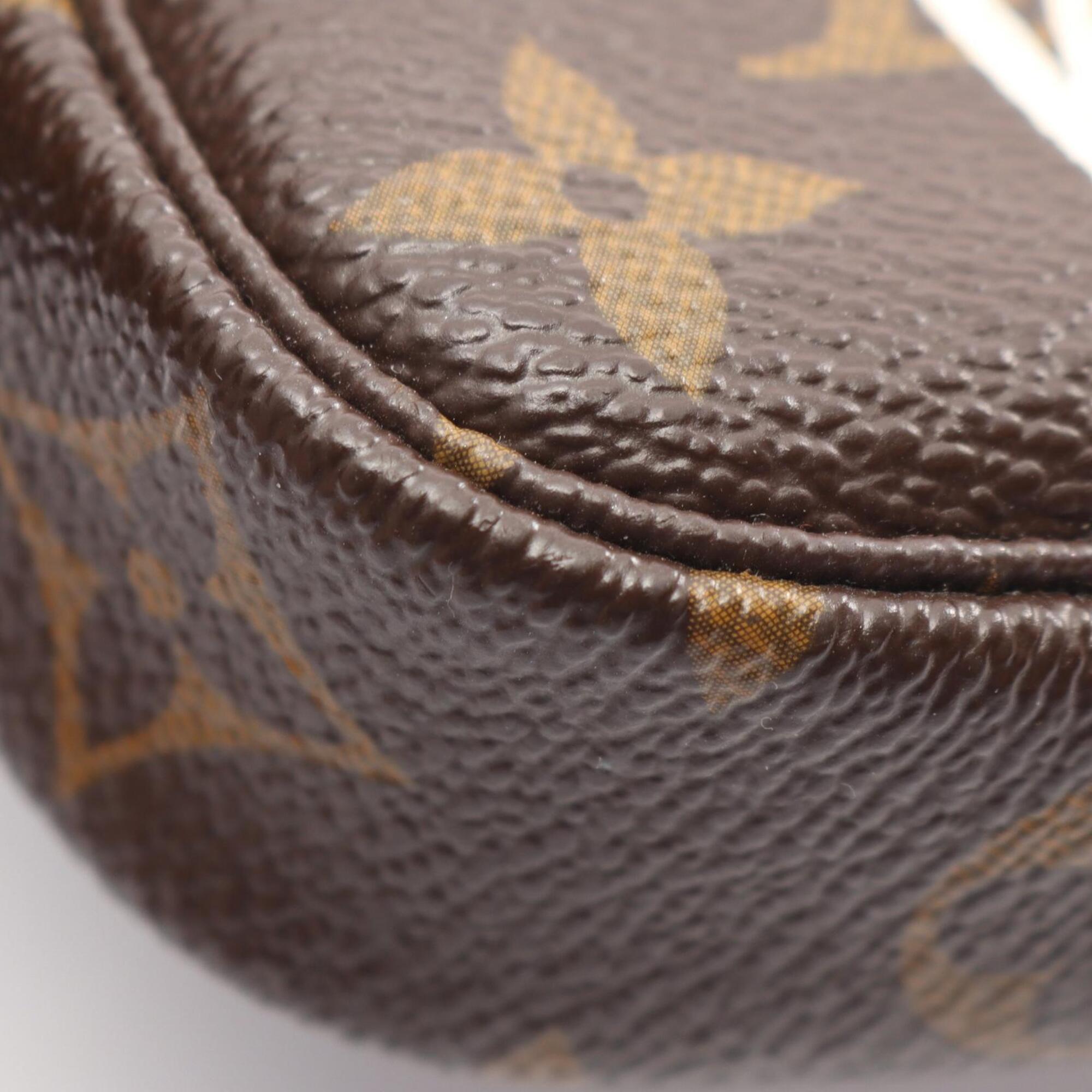 Louis Vuitton Brown Multi-Color Monogram Coated Canvas Leather Handbag Pochette (Pre-Owned)