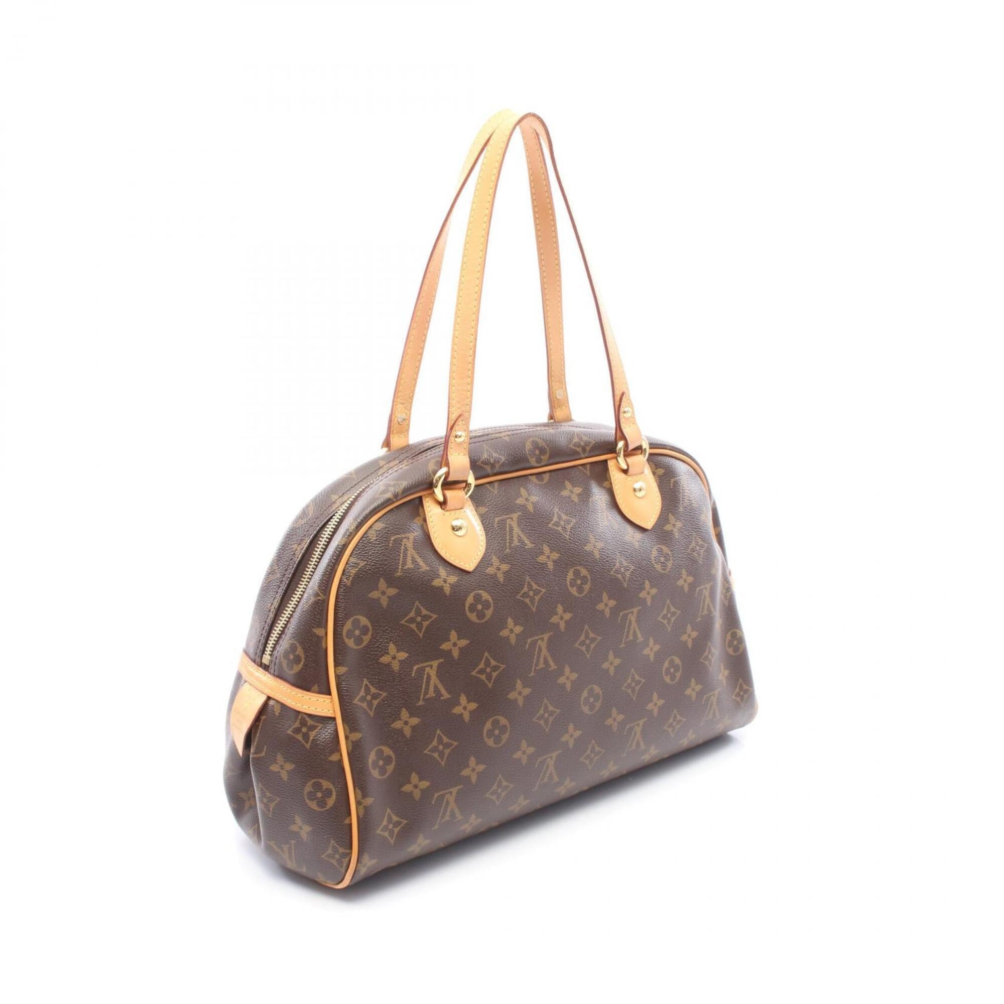 Louis Vuitton Brown Monogram Monogram Leather Handbag Shoulder Bag (Pre-Owned)