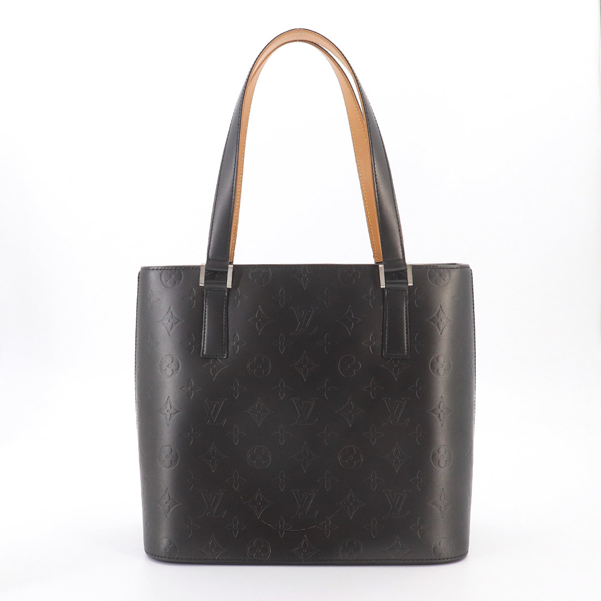 Louis Vuitton Noir Monogram Mat Handbag Tote Bag (Pre-Owned)